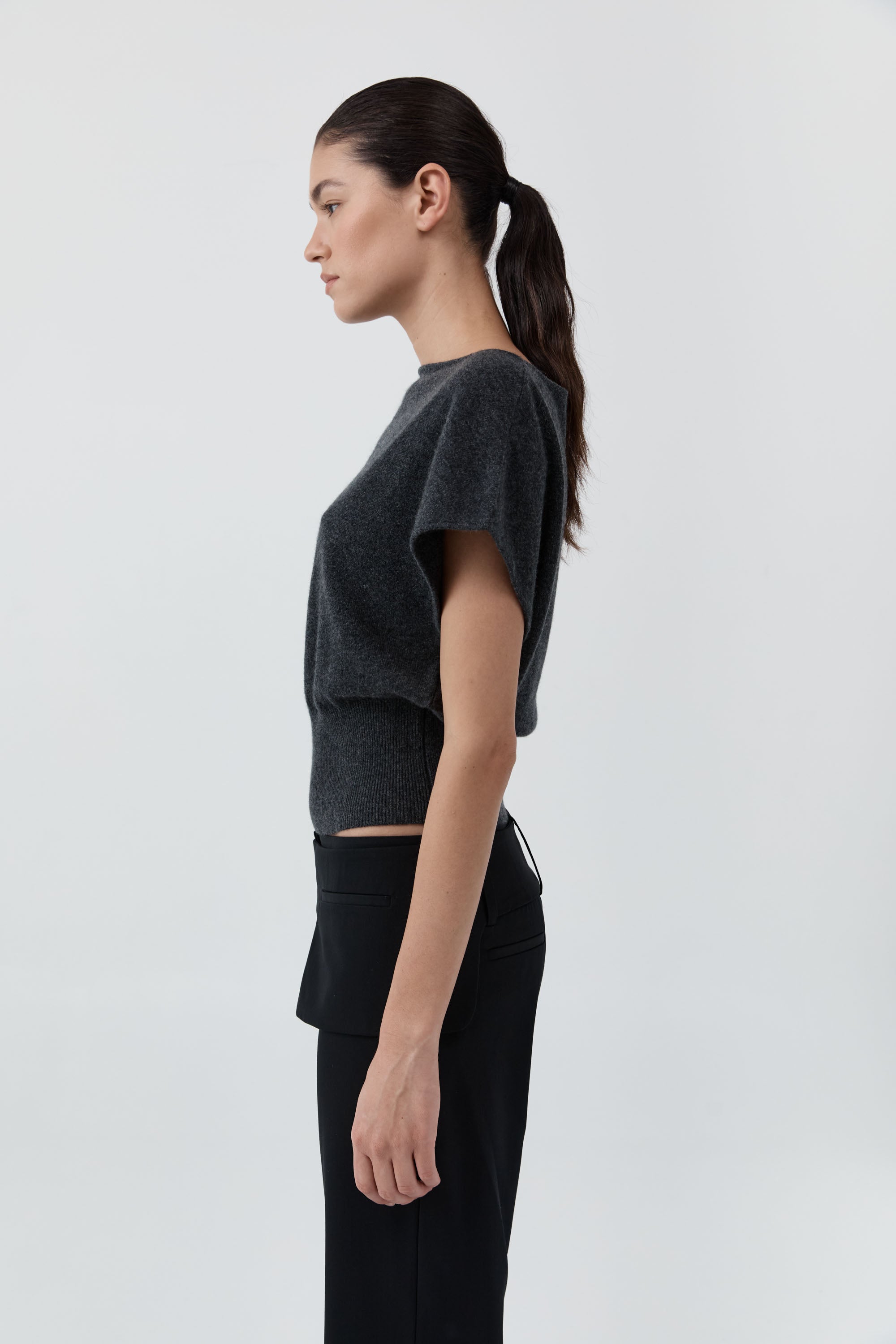 St Agni Cashmere Asymmetrical Top