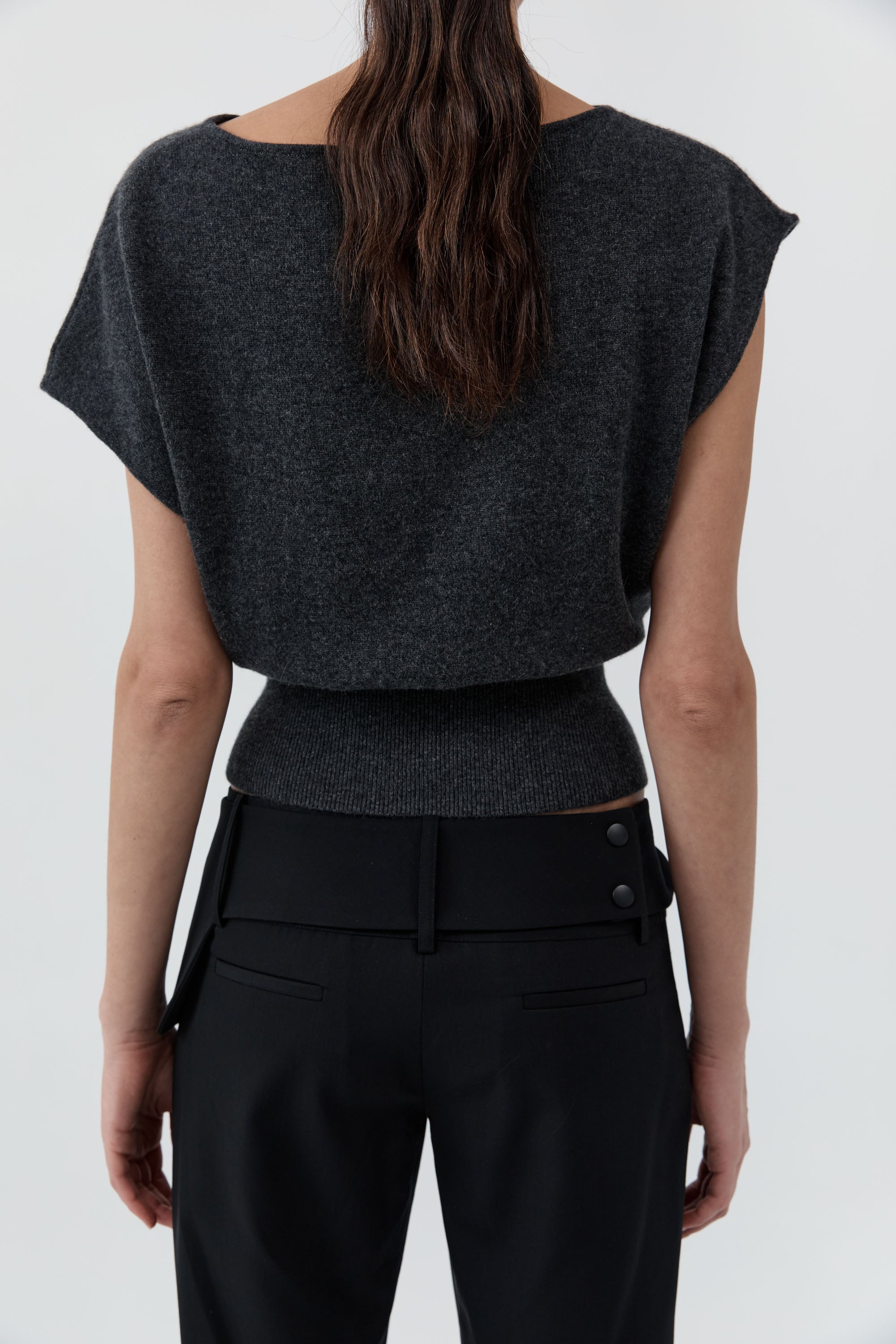 St Agni Cashmere Asymmetrical Top