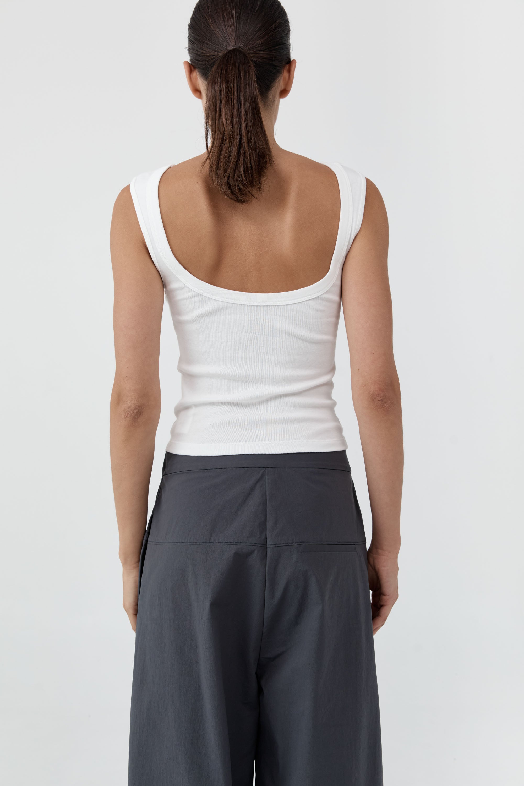 St Agni Organic Cotton Ballerina Top-White