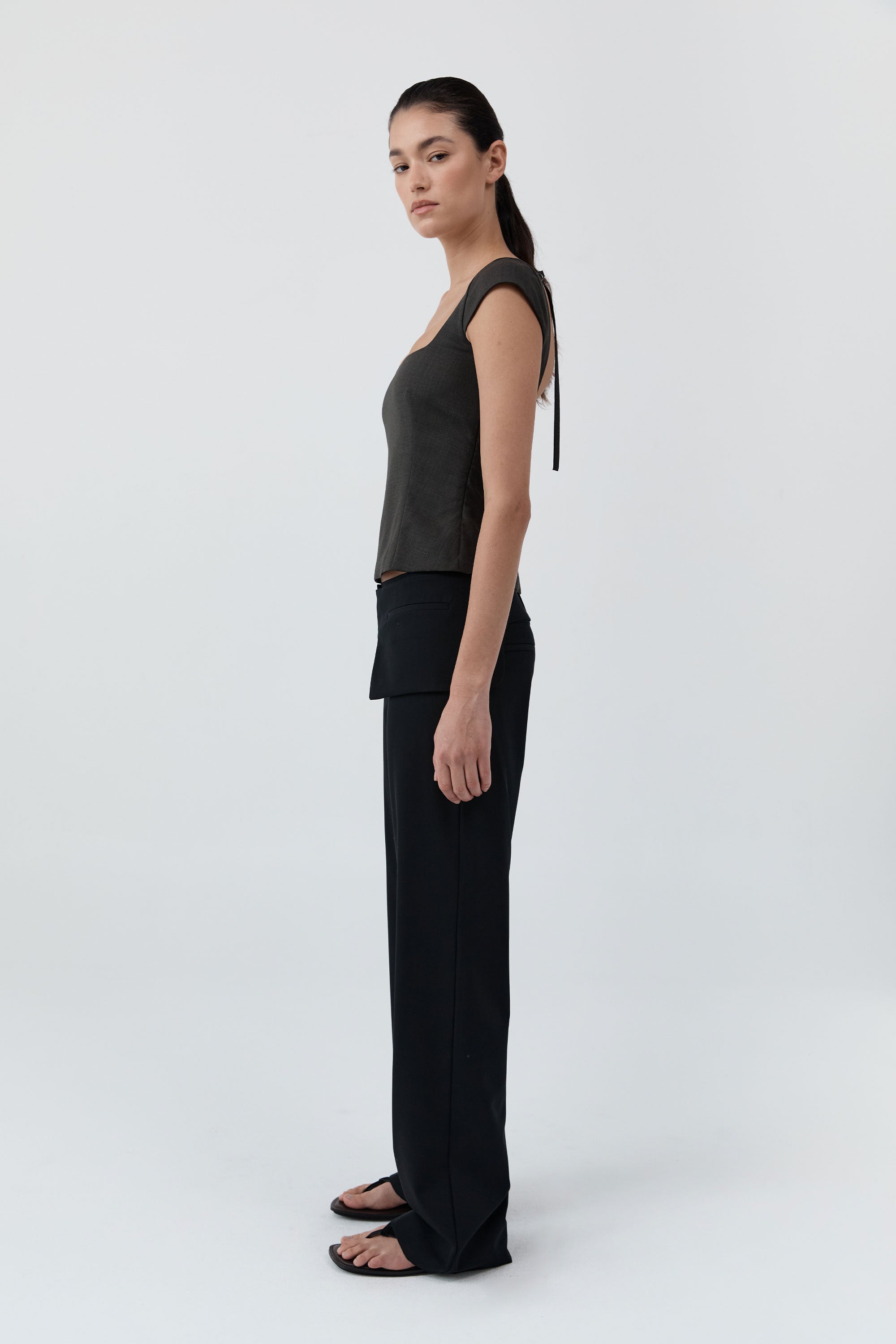 St Agni Wool Cap Sleeve Top
