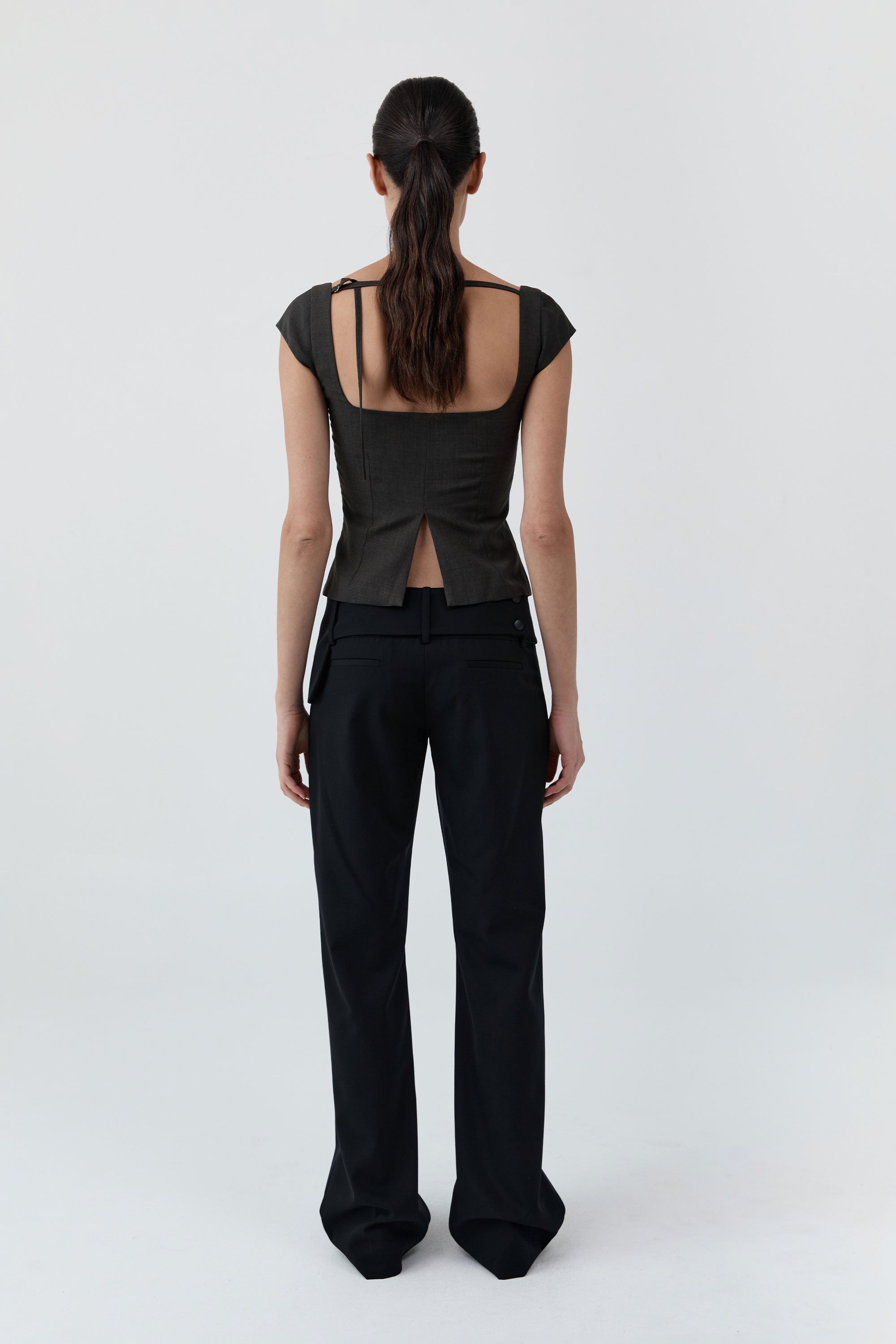 St Agni Wool Cap Sleeve Top