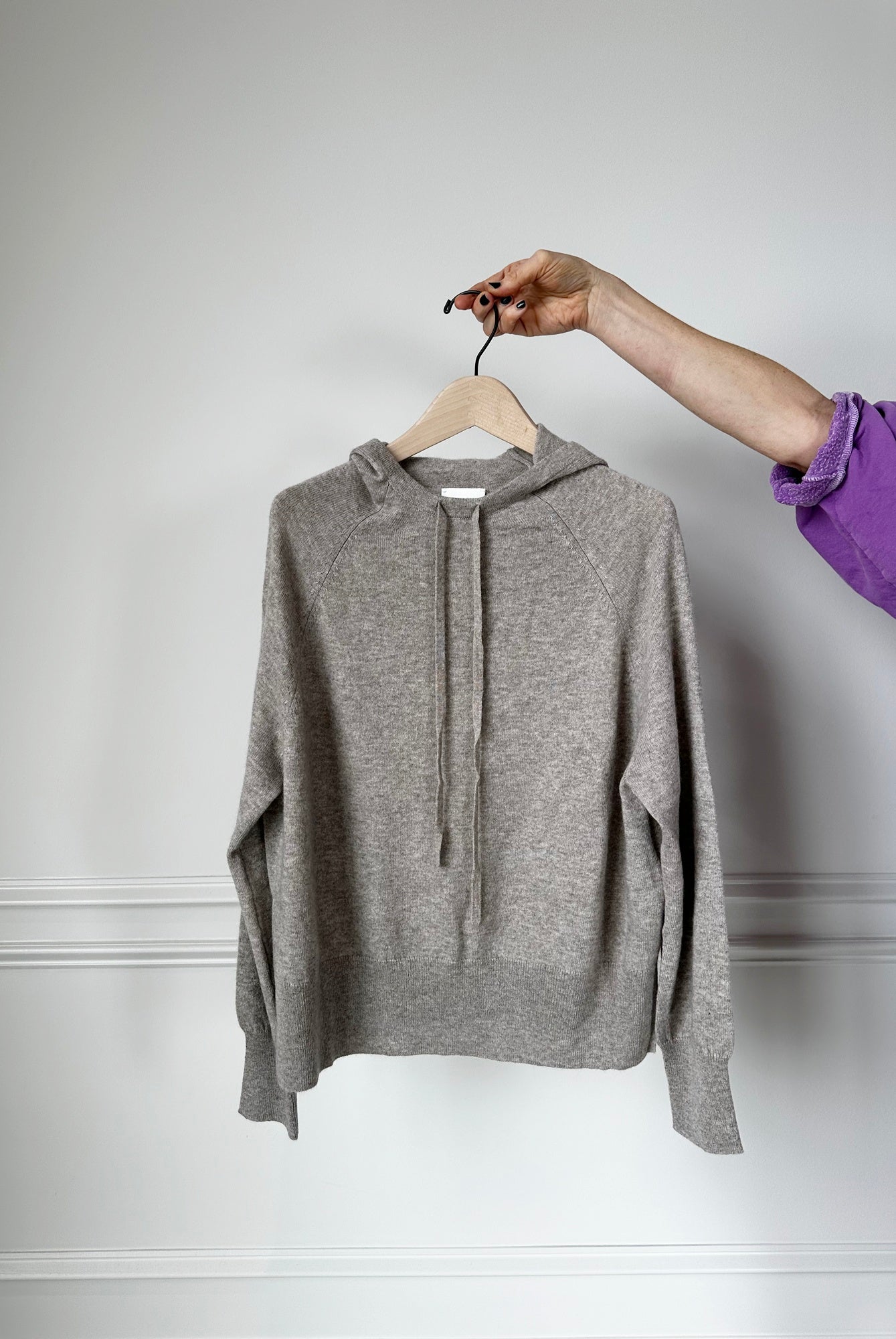 image of the Allude hooded cashmere sweater