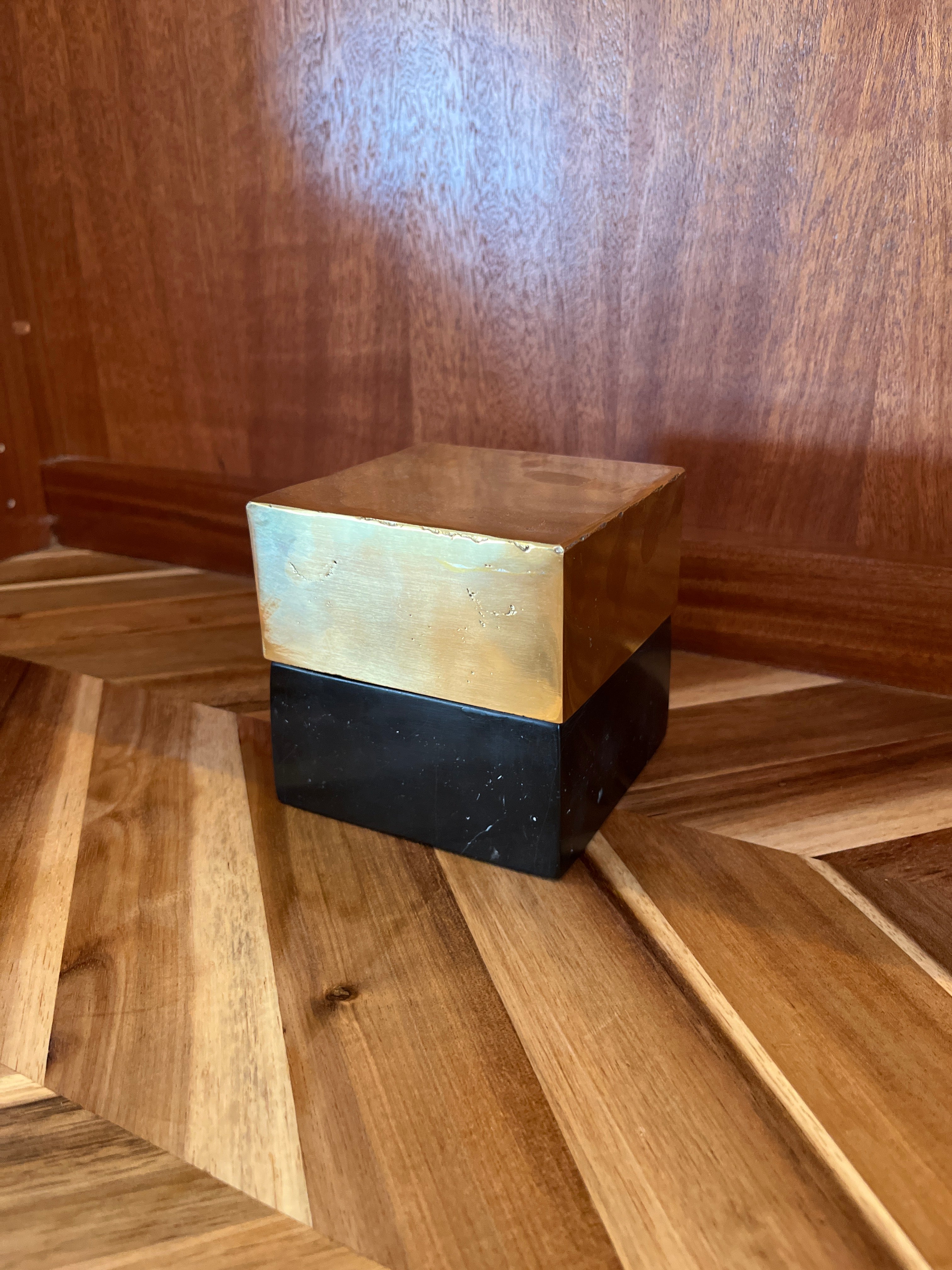 Anastasio Home 50/50 Box Brass over Midnight Marble