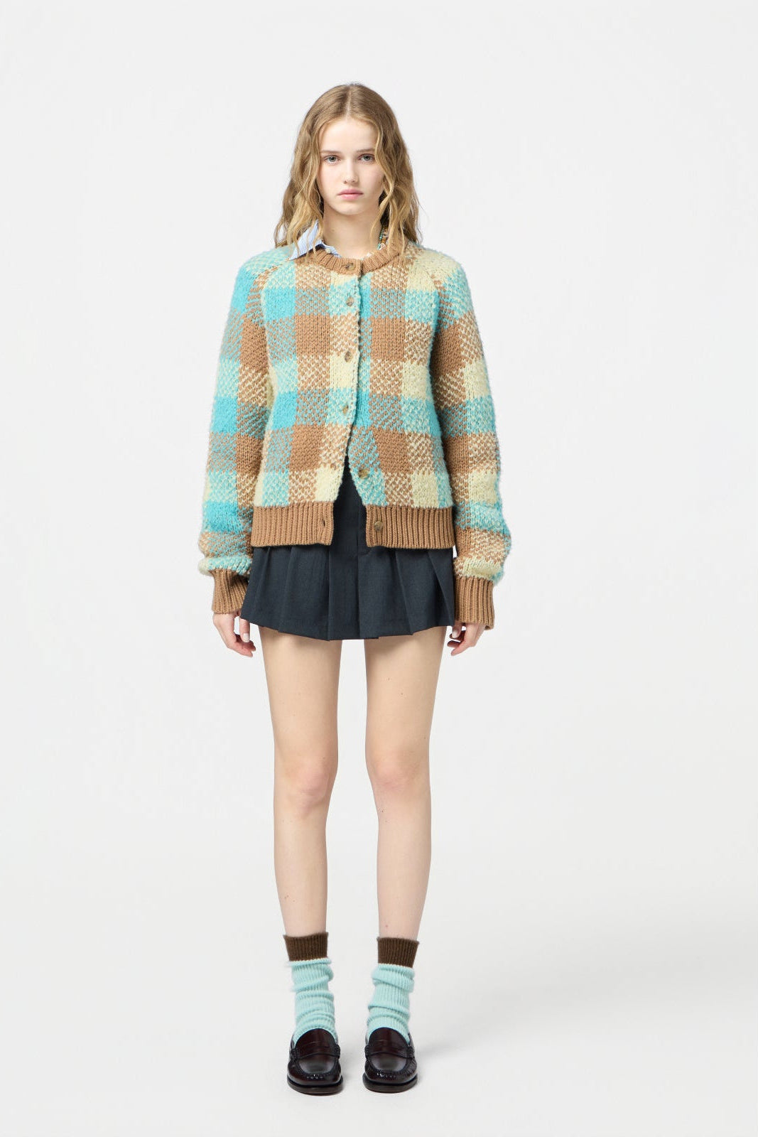Guest in Residence Buffalo Plaid Cardigan