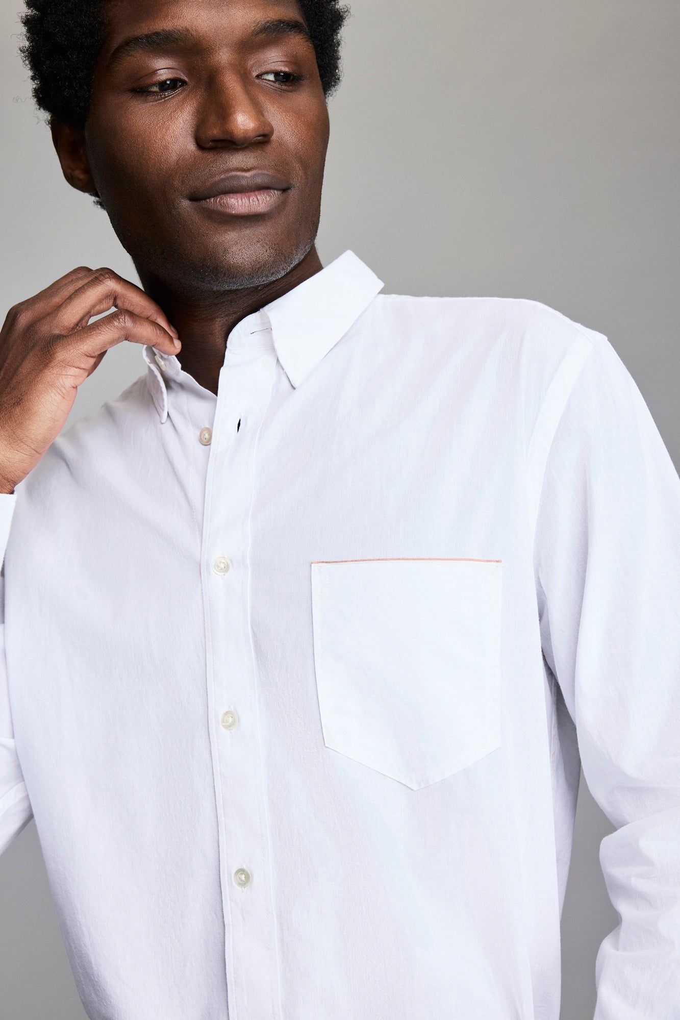 Billy Reid MSL 1 Pocket Shirt White