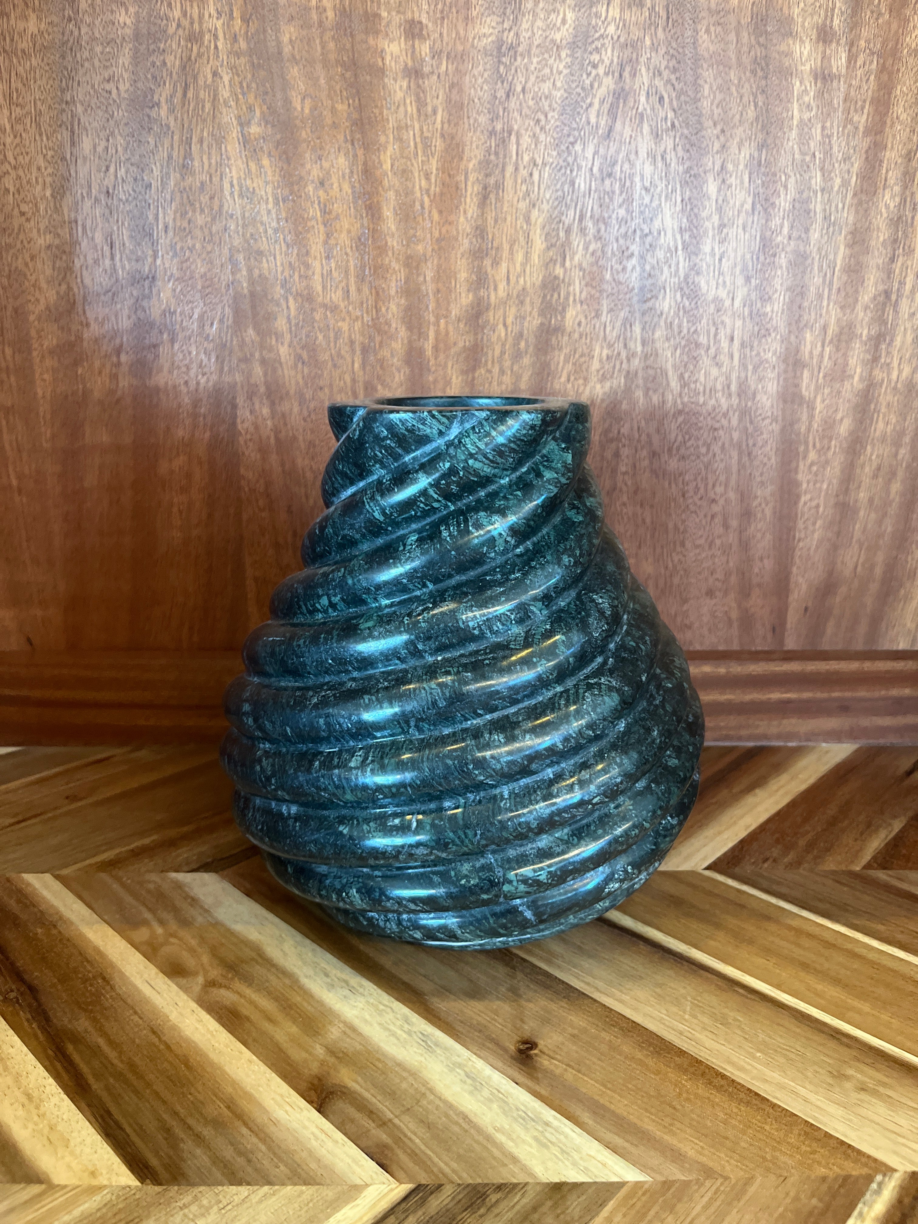 Anastasio Home Large Swell Vase in Emerald