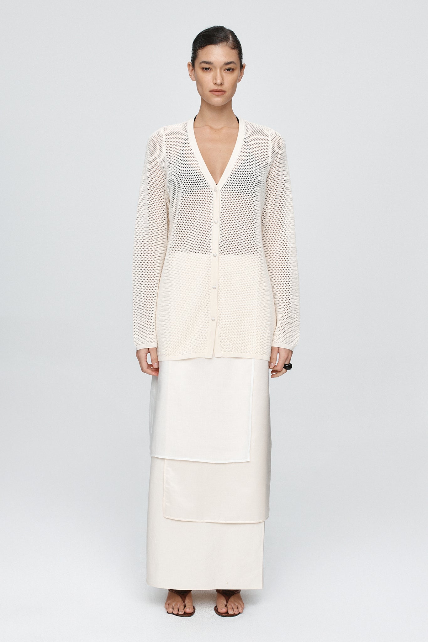 Marle Calla Cardigan-Ivory