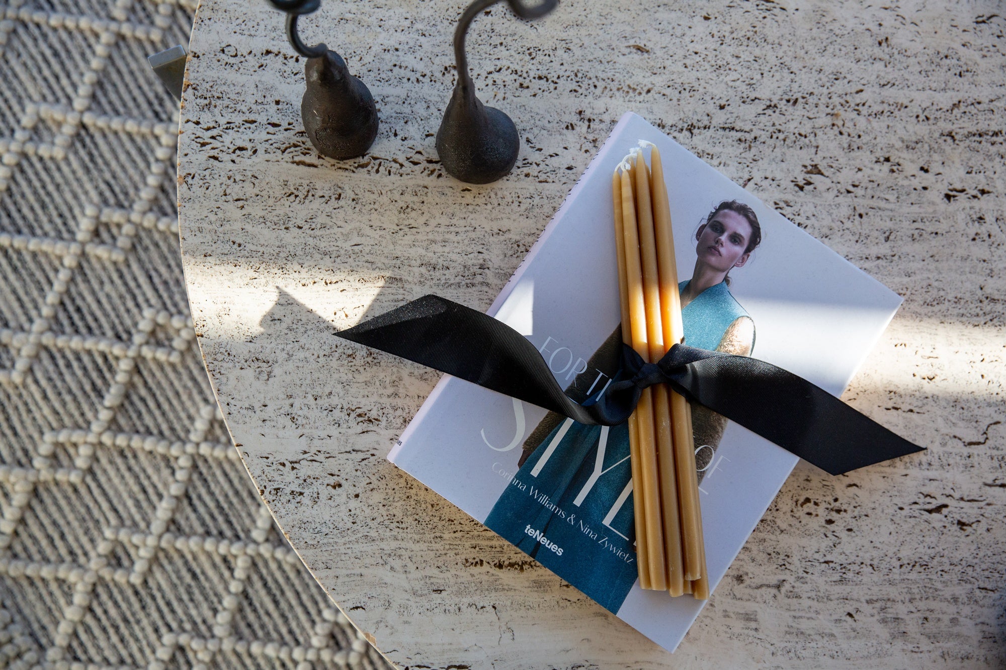 Thin 100% Pure Beeswax Candles (7 Pack) - 12" Tall, Natural