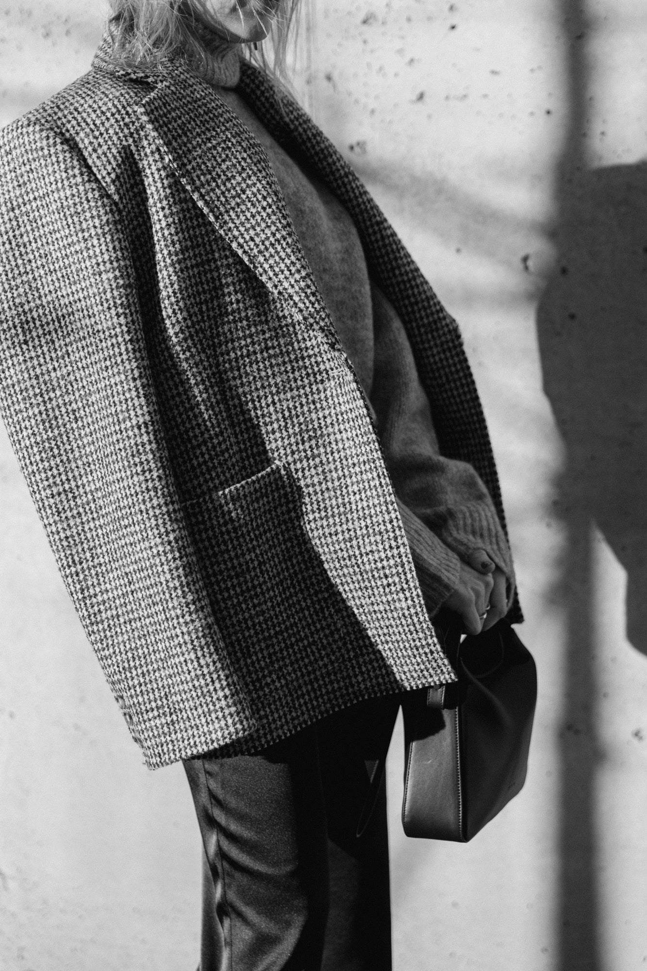 House of Dagmar Houndstooth Blazer