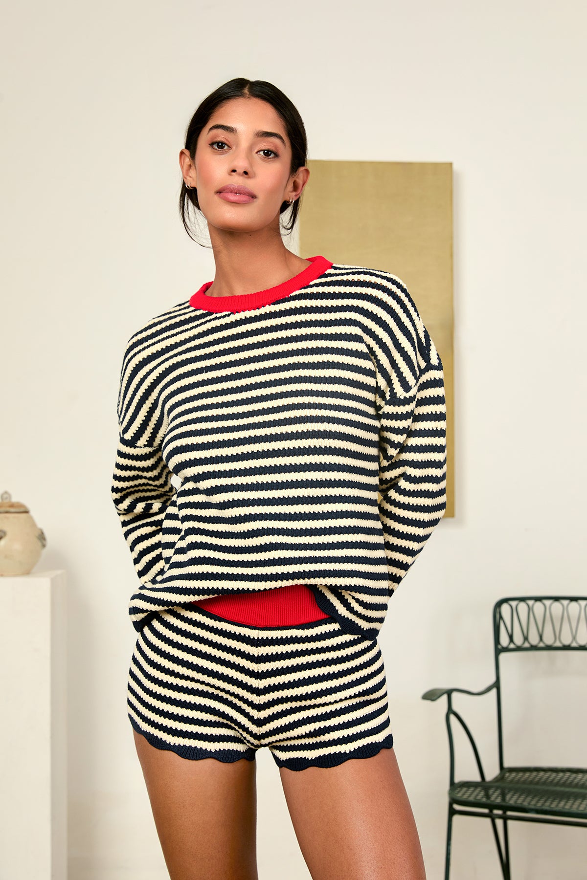 Image of a model wearing the Ciao Lucia Febo Pullover Sweater