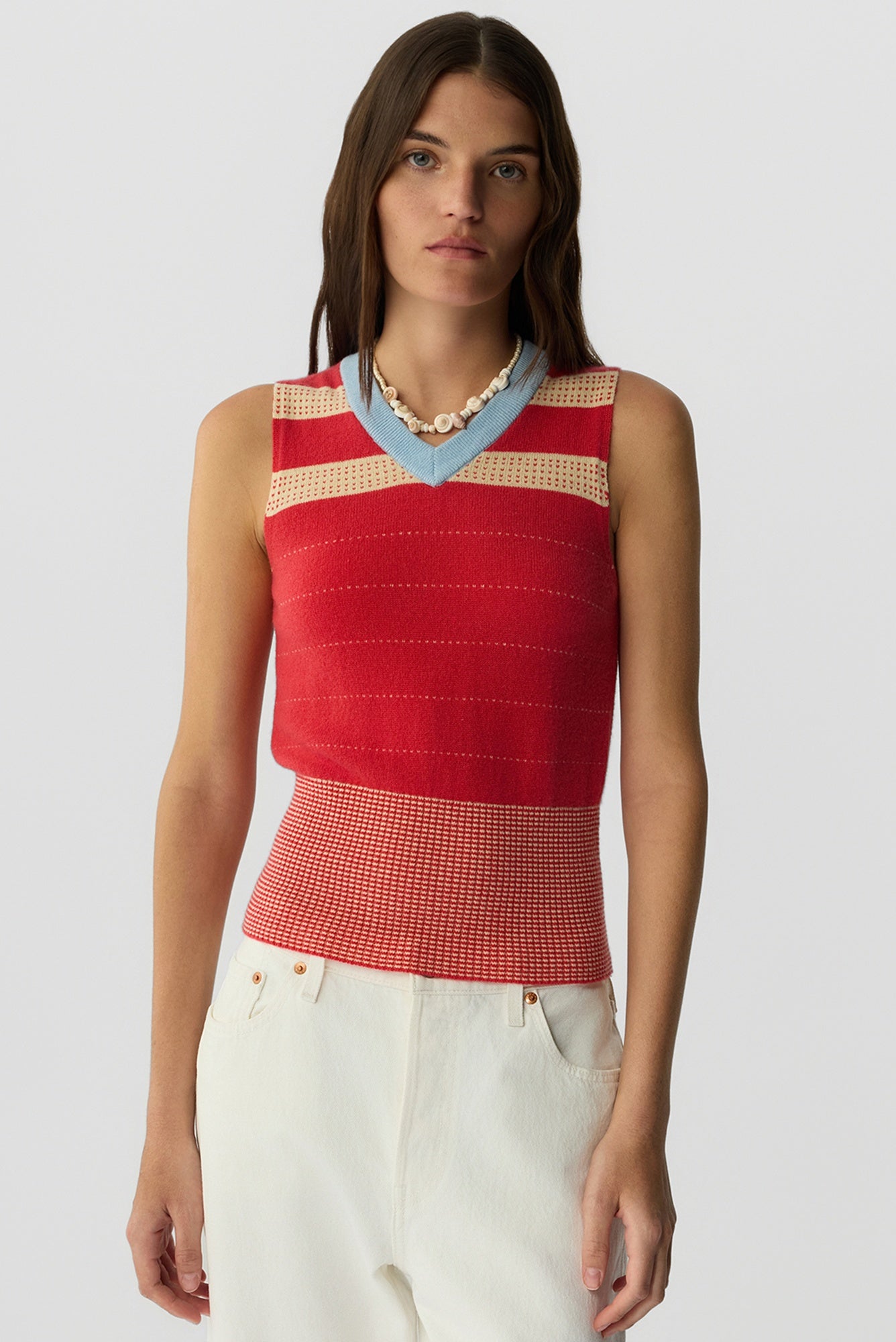 Guest in Residence Collegiate Stripe Vest