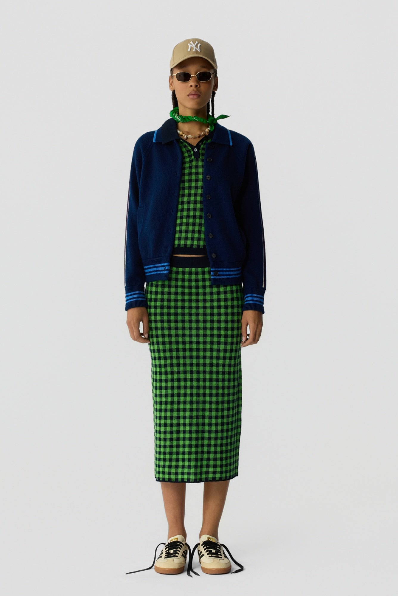 Guest in Residence Gingham Long Skirt