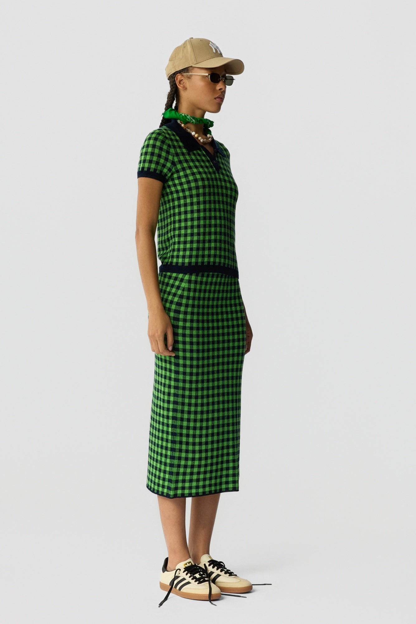 Guest in Residence Gingham Long Skirt