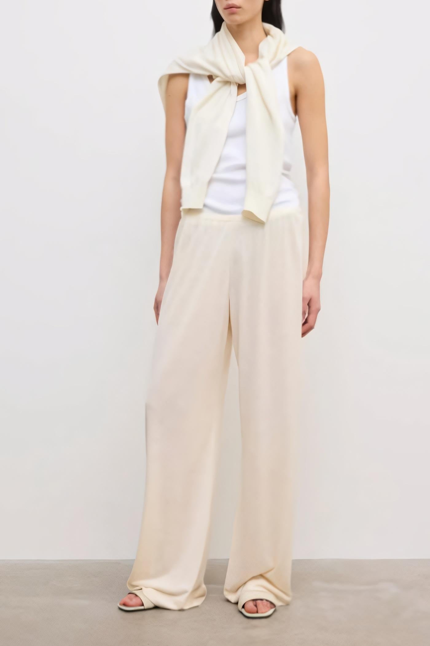 image of a model wearing the House of Dagmar Jersey Trousers