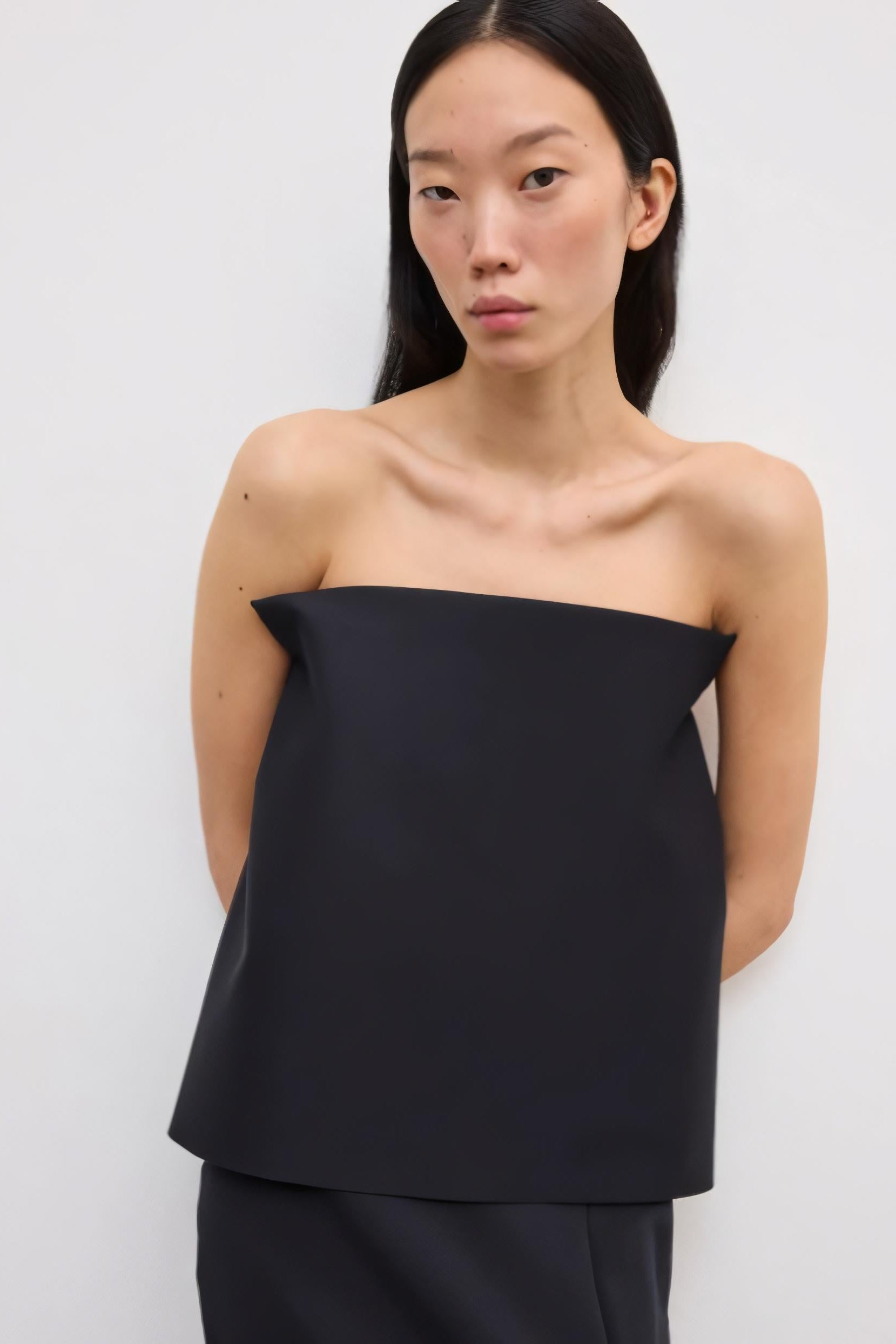 image of a model wearing the House of Dagmar Square Tube Top