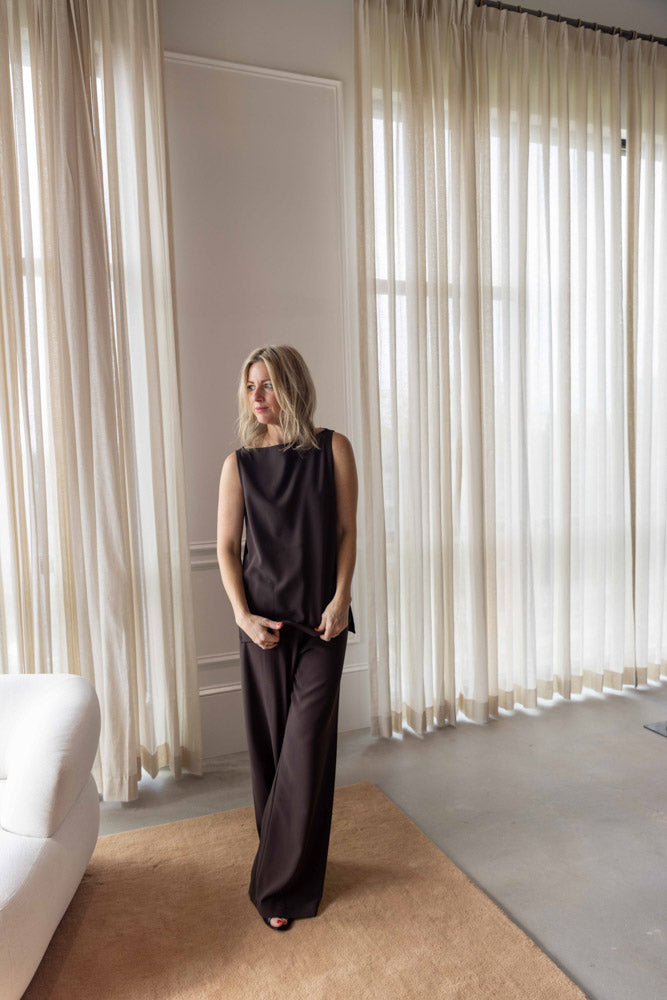 Dagmar Sleeveless Crepe Top