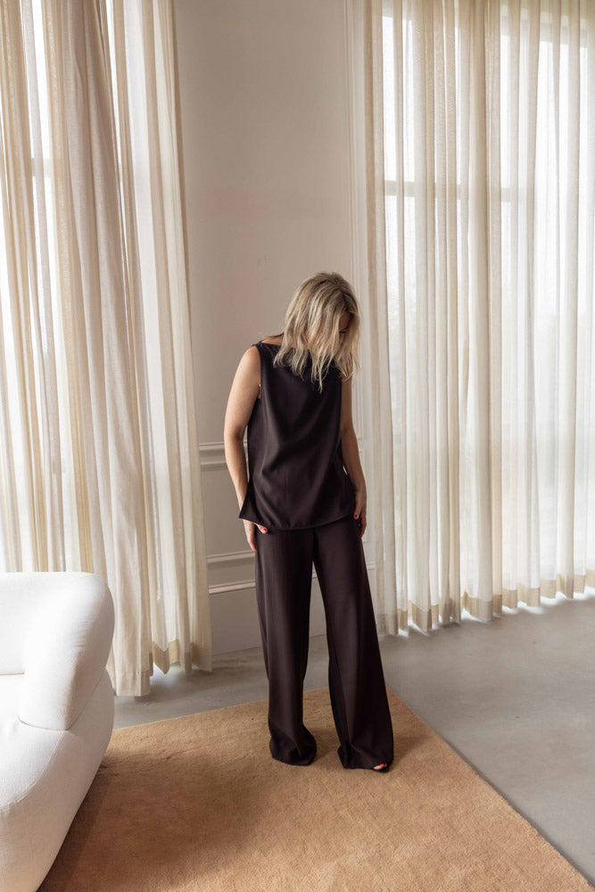 Dagmar Sleeveless Crepe Top