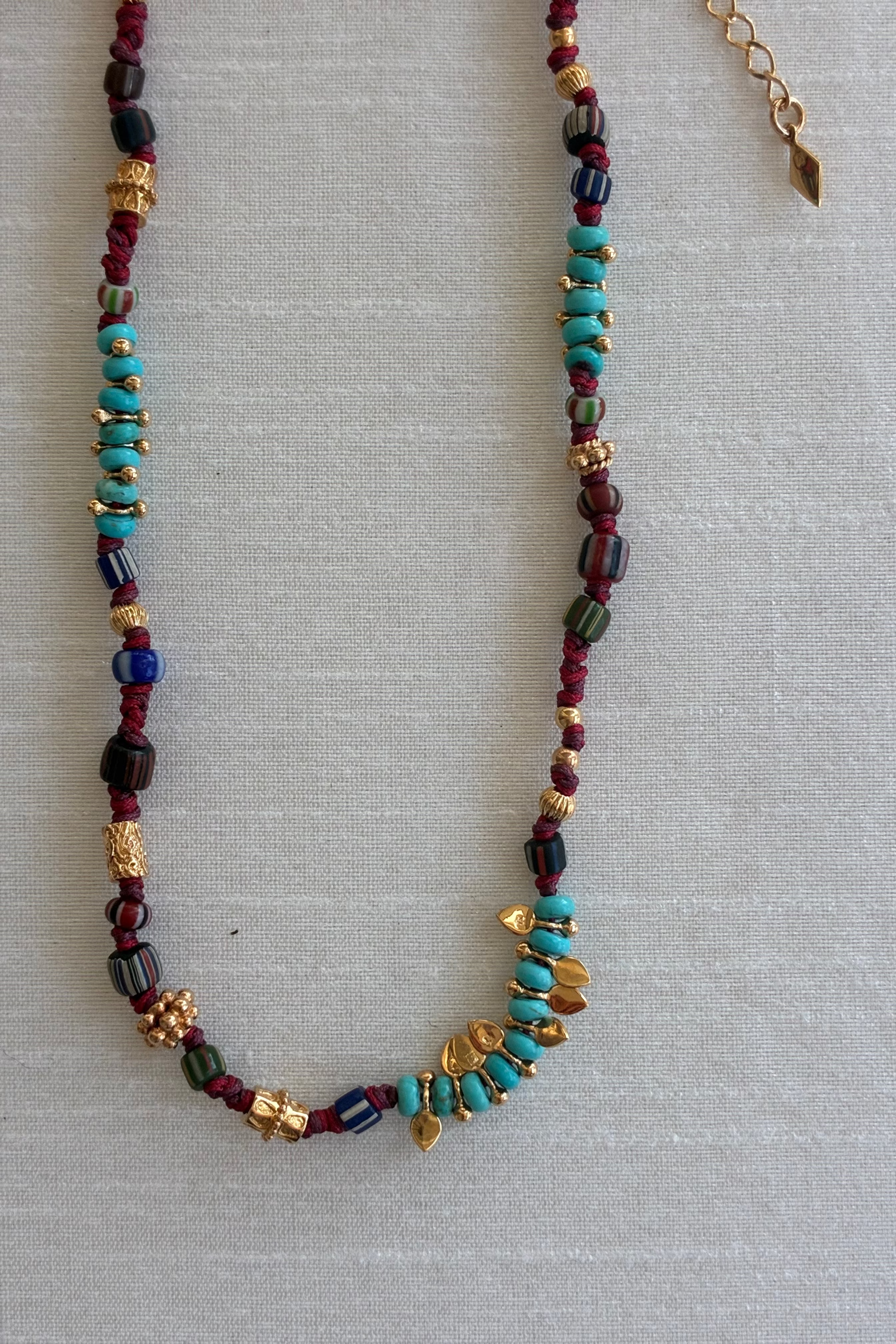 Gachon Pothier Chergui Necklace Burgundy