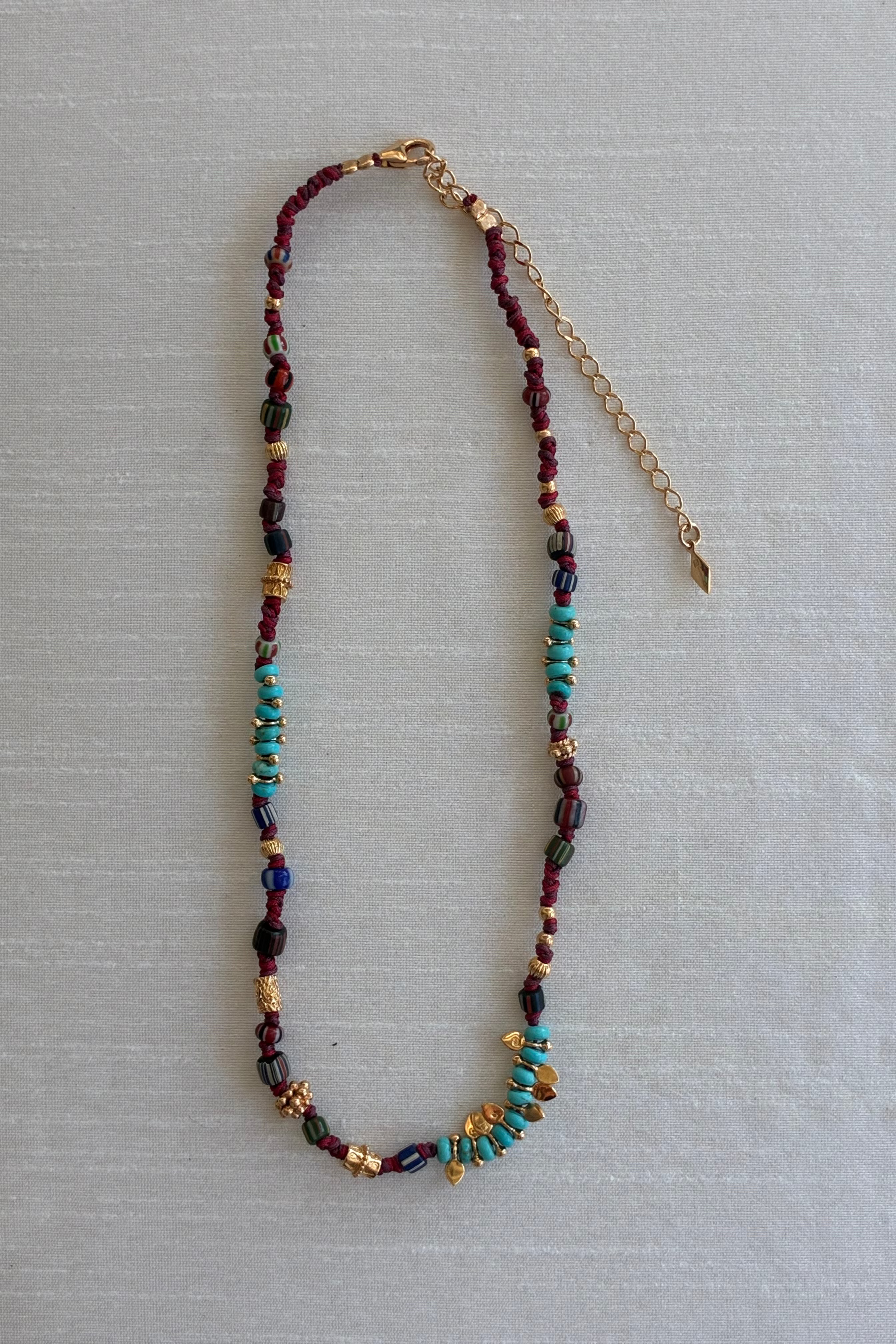 Gachon Pothier Chergui Necklace Burgundy