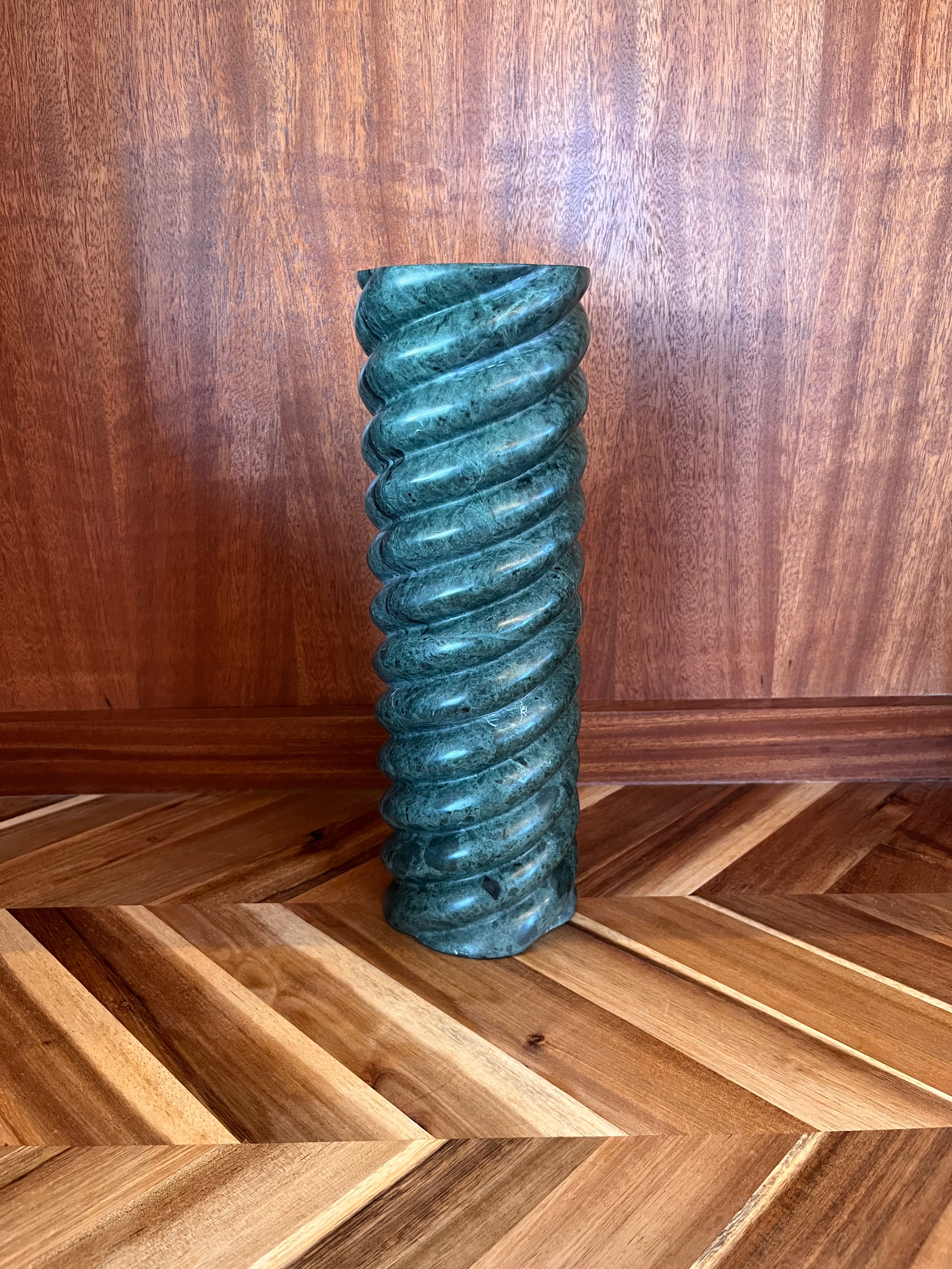 Anastasio Home Tall Swell Vase in Emerald