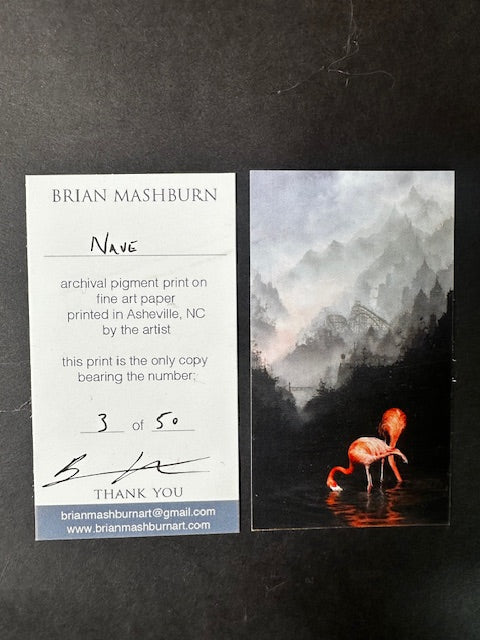 Brian Mashburn "Nave" archival print on fine art paper #3 0f 50 signed on the back