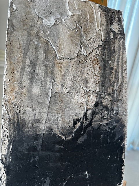 Monica Brressan Original Painting Sediment III, on Cotton Paper 7.5" X 15"