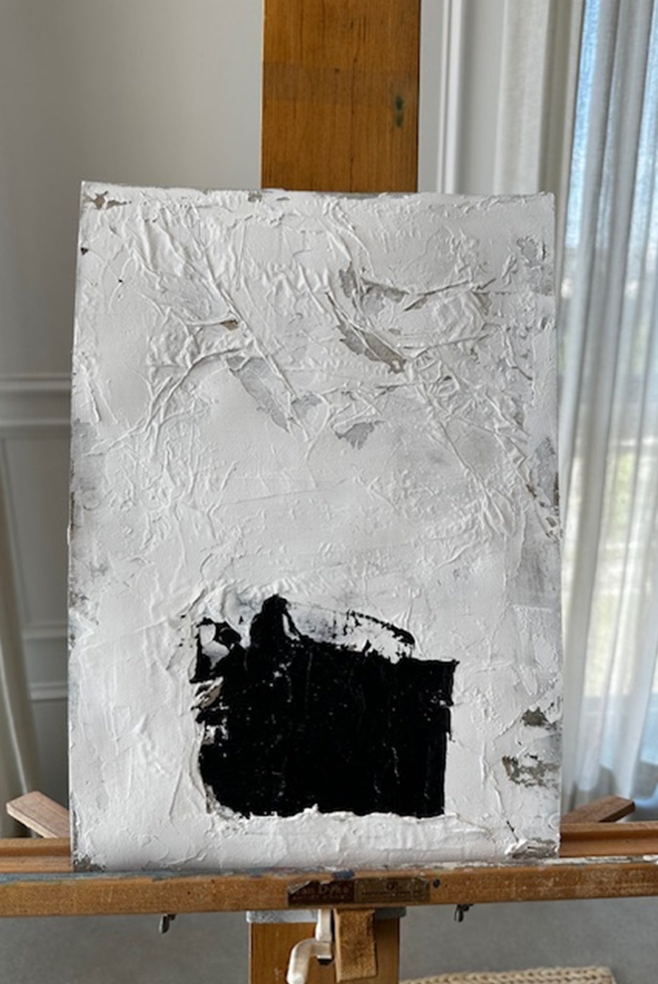 Monica Brressan Original Painting Sediment IV, on Cotton Paper 9.8" X 14"