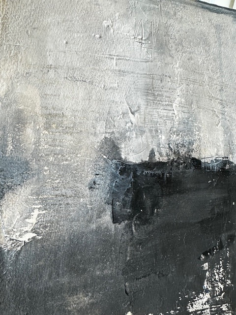 Monica Brressan Stone and Mist, Original Painting on cotton paper 11.2" X 15.2"