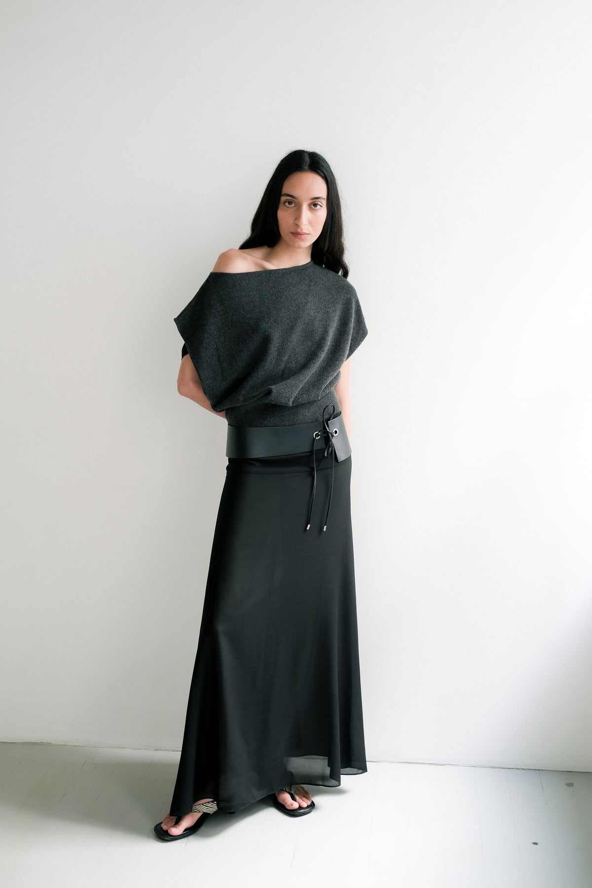 St Agni Cashmere Asymmetrical Top