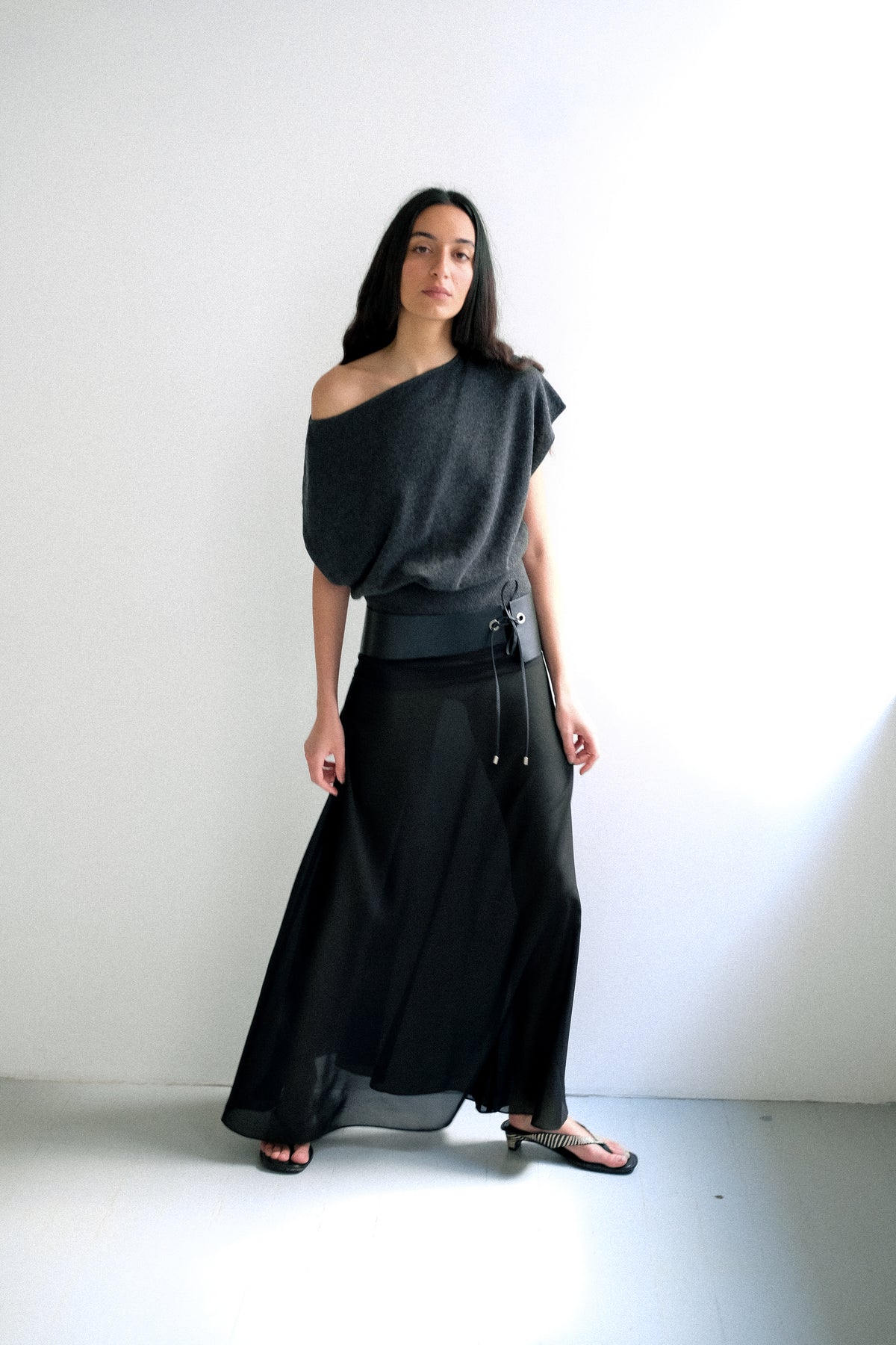St Agni Cashmere Asymmetrical Top
