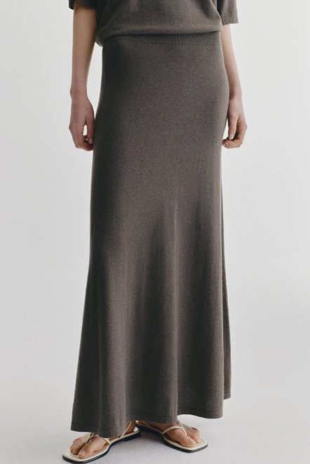 Lisa Yang Adrienne Skirt - Deep Walnut