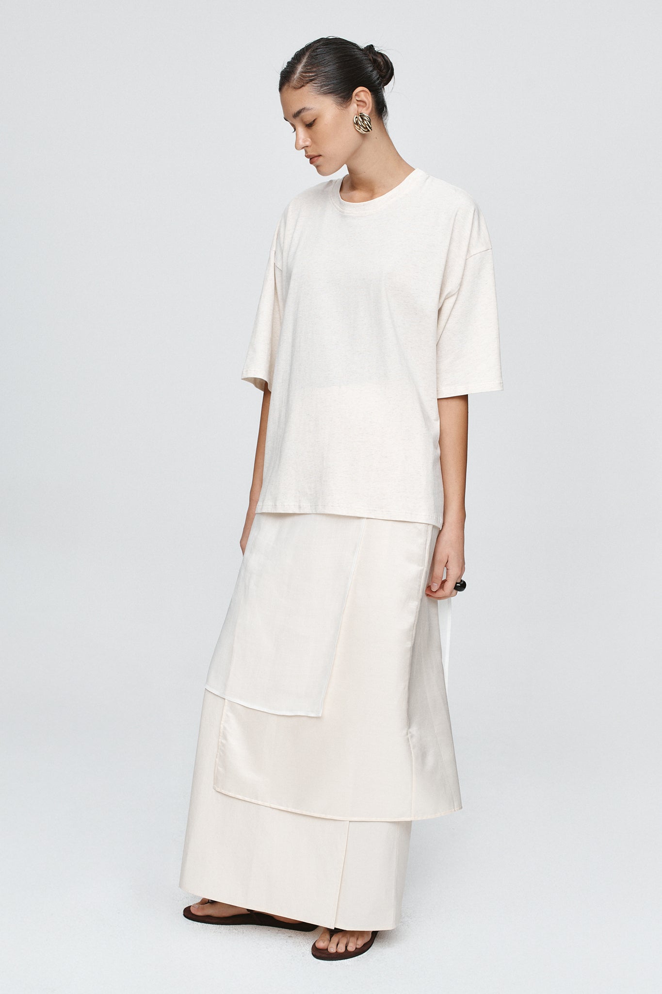 image of a woman wearing the Marle Austin Tee