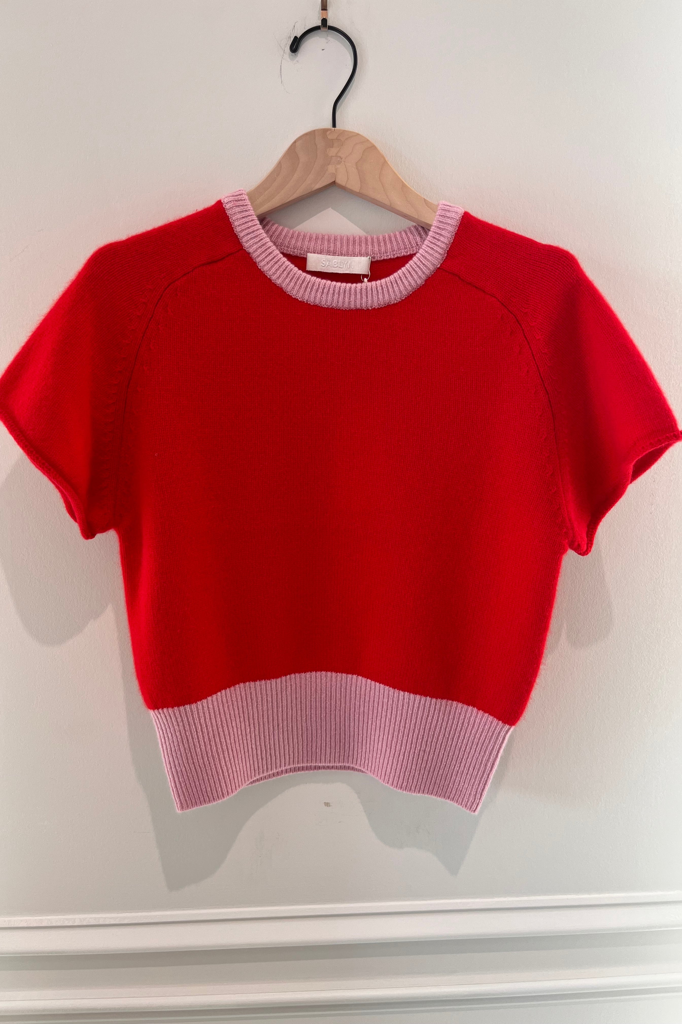 Sablyn Jones C Colorblock Saddle Raglan Sweater