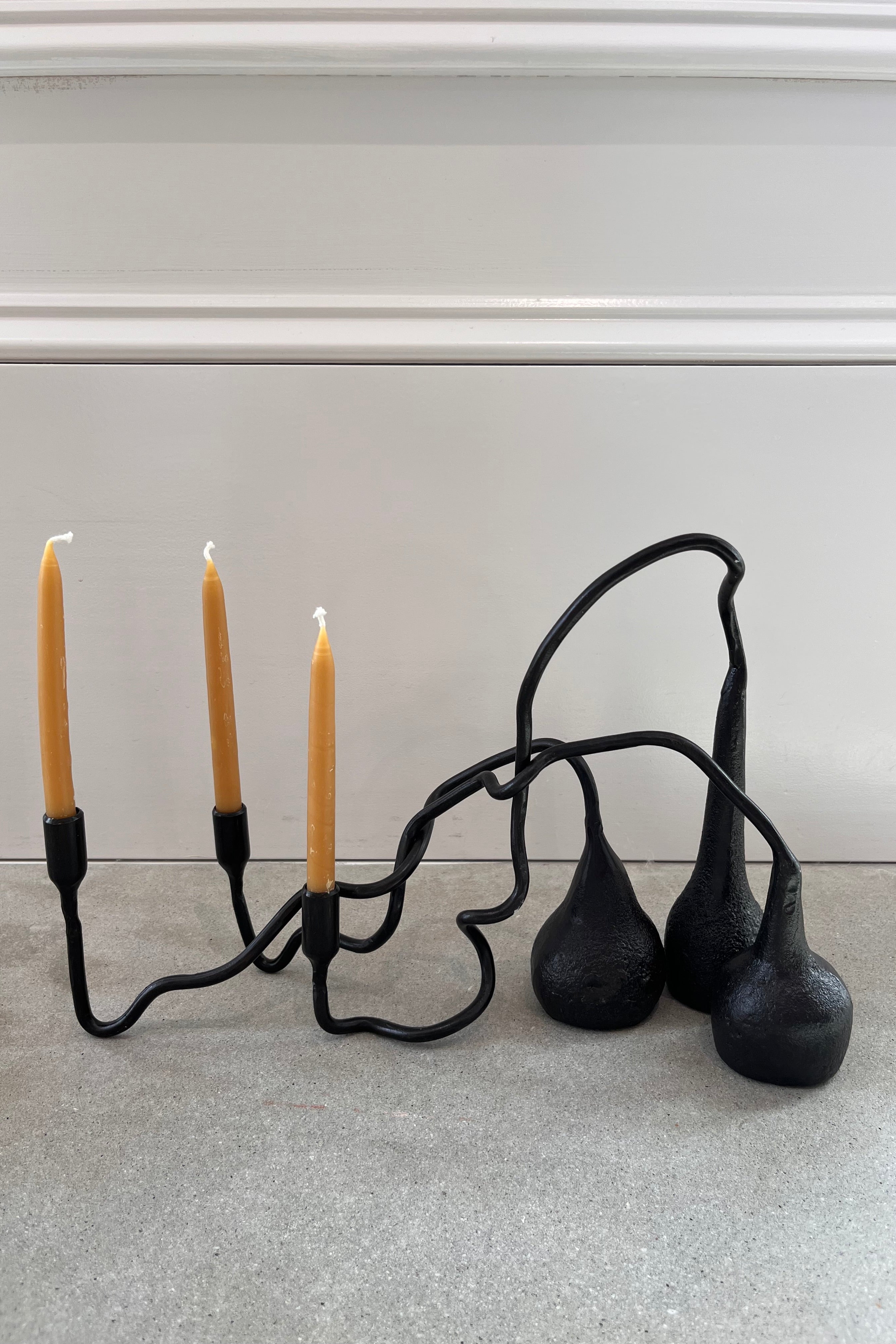Sekoya Iron Hand Forged Candleholders-Set of 3
