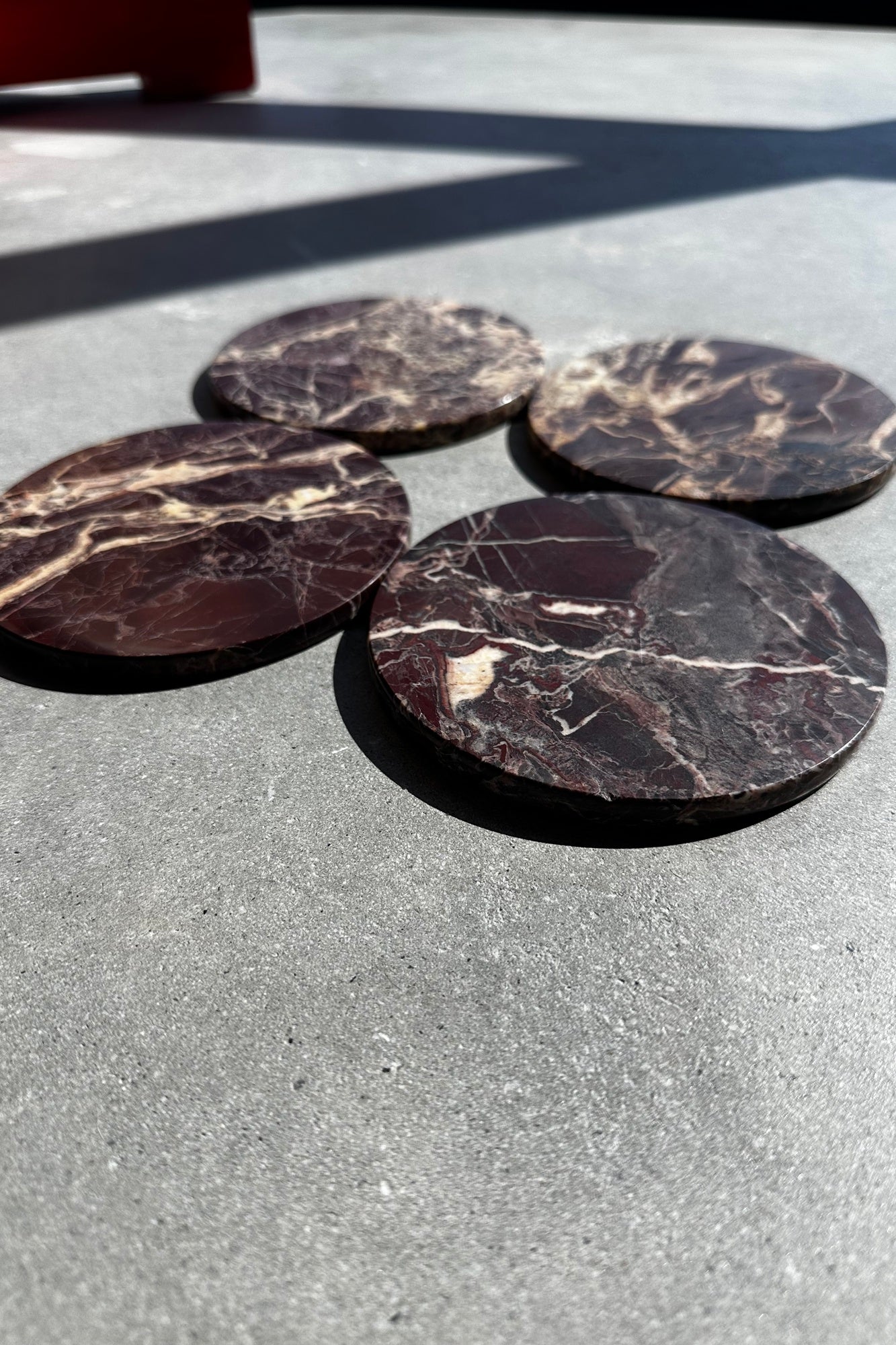 Anastasio Home Oversized Coasters in Cherry Gold