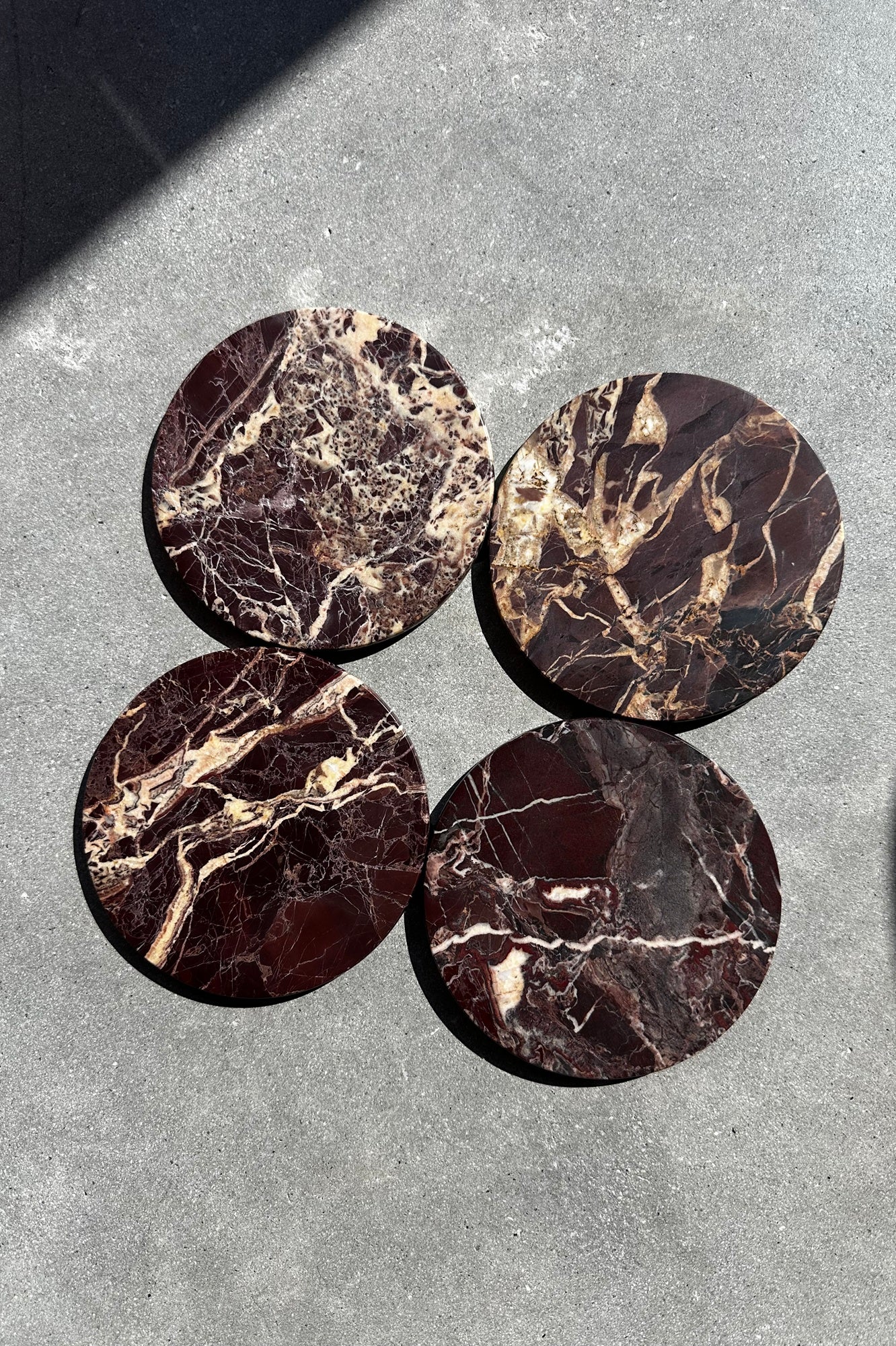 Anastasio Home Oversized Coasters in Cherry Gold