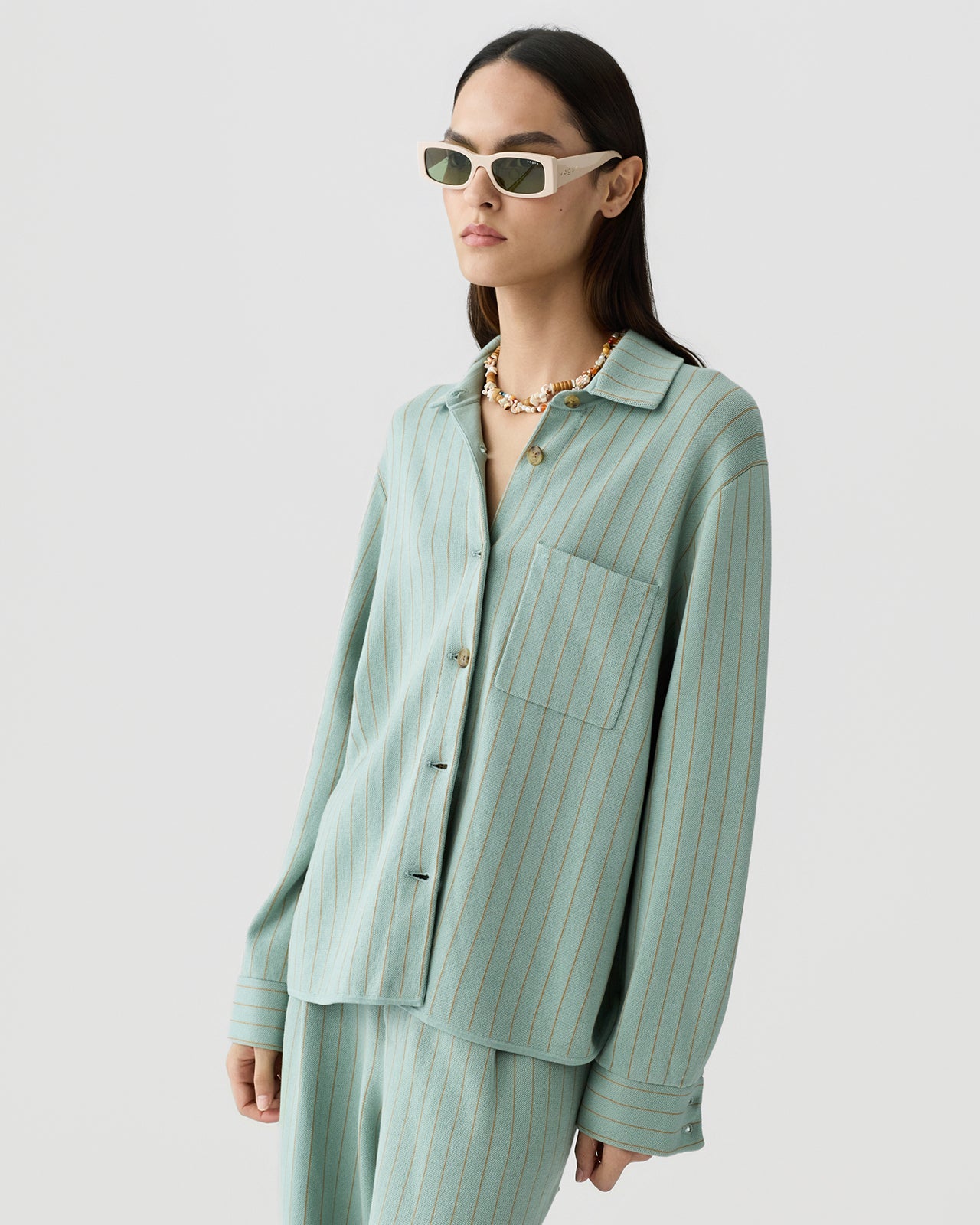 Guest in Residence Pinstripe Work Shirt