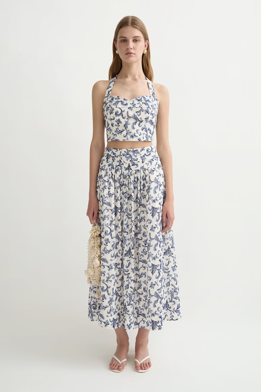 image of a woman wearing the Posse Rue Skirt