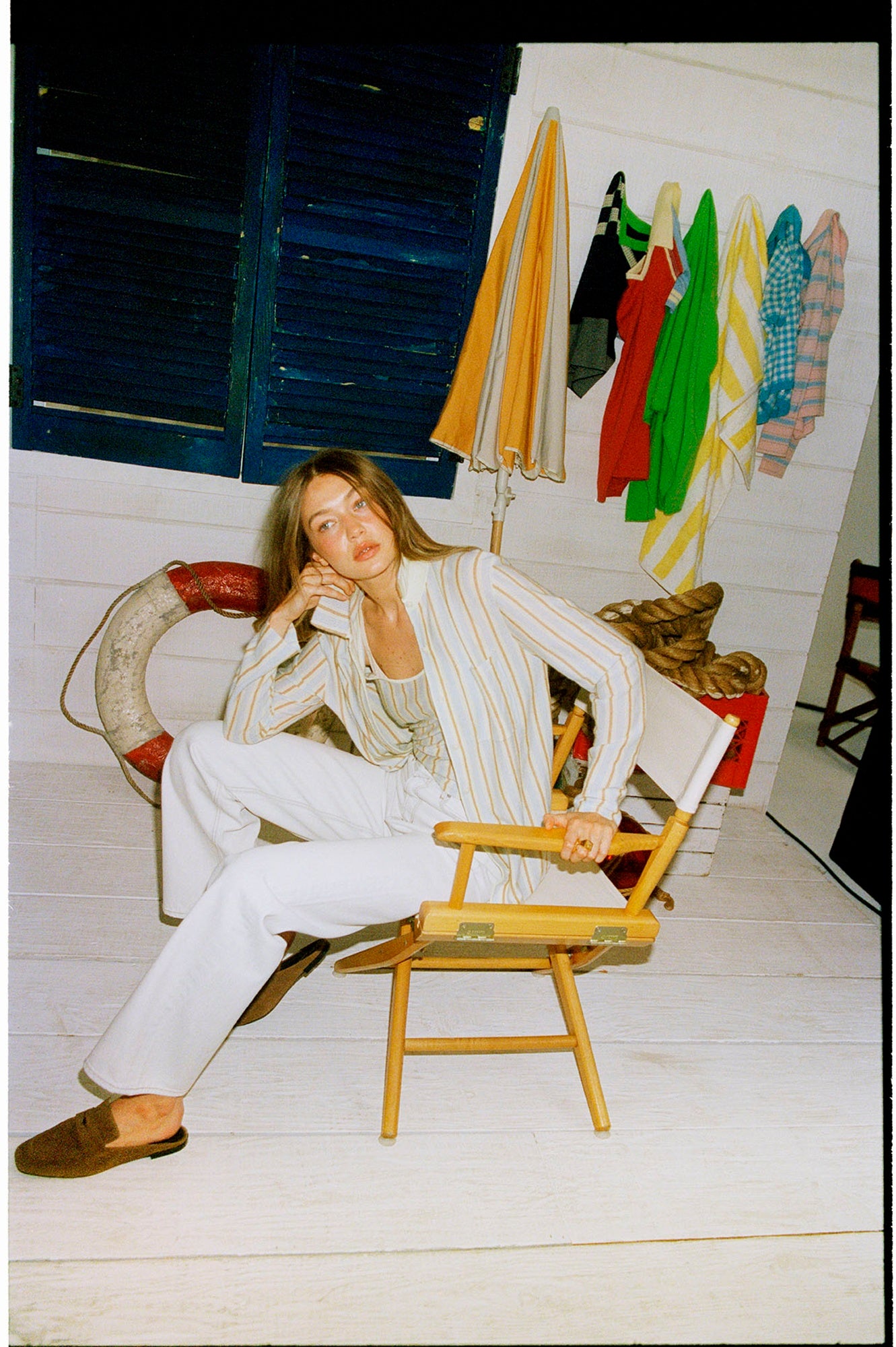 Guest in Residence Fine Stripe Tank