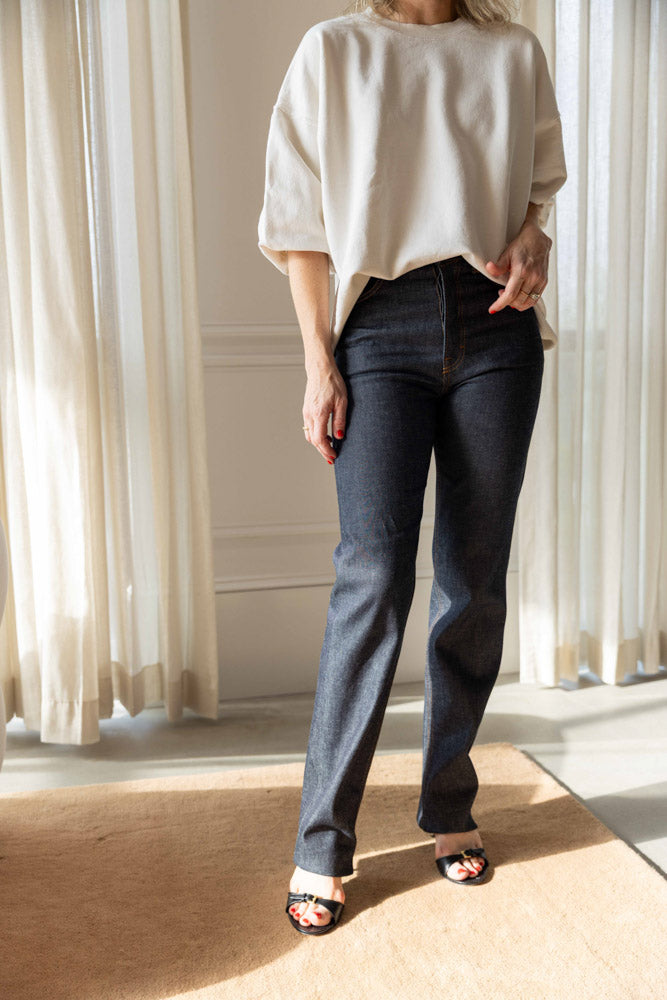 Rachel Comey Fond Sweatshirt, Dirty White-Back in Stock