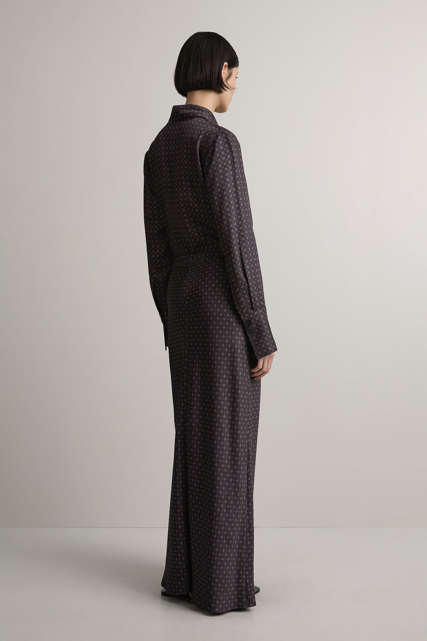 A Emery Riva Bias Skirt-Ink Foulard