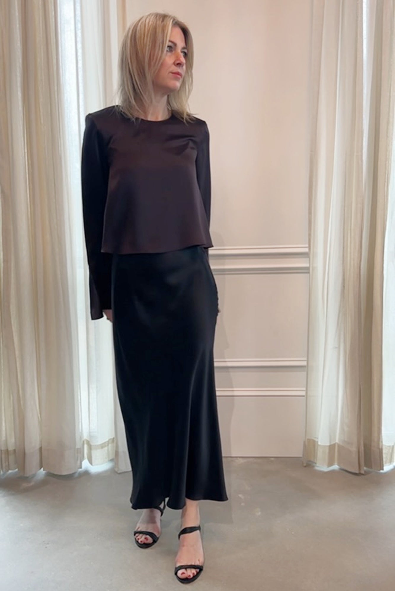 image of a woman wearing the Sablyn Sonya Blouse