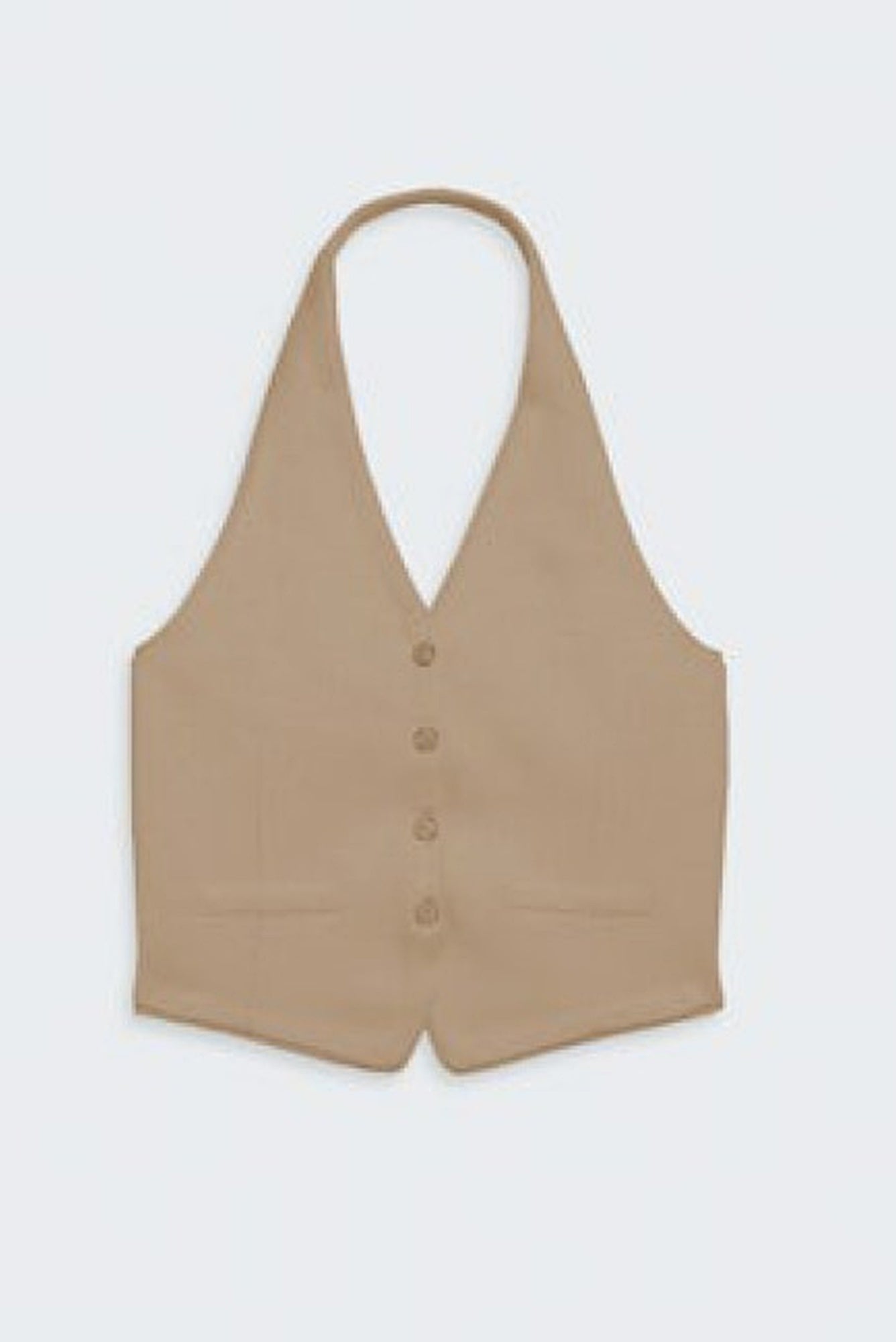 Guest in Residence Tailored Halter Vest Cashmere