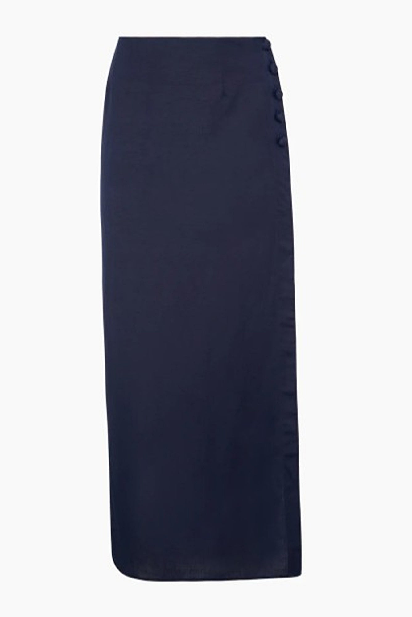 Flat image of the onia high slit maxi skirt