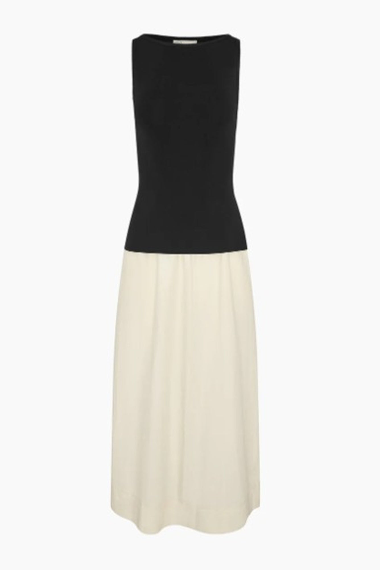 Flat image of the onia boatneck mix media dress