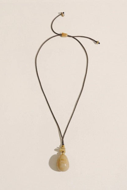 Hunting Season Tagua Pendant Necklace-Honey