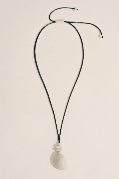 Hunting Season Tagua Pendant Necklace-Oyster