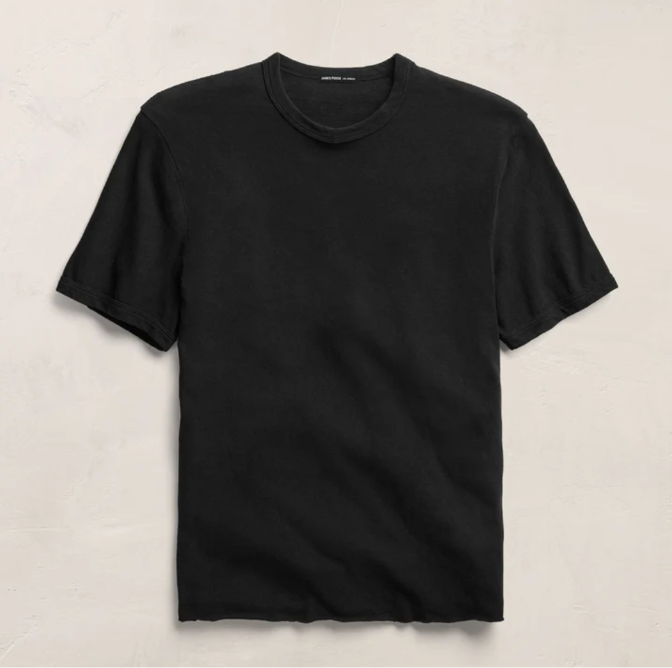 James Perse Short Sleeve Crew Neck, Black