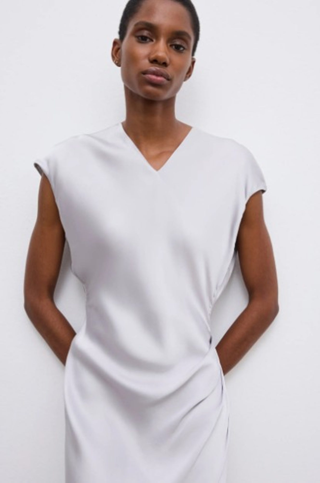 House of Dagmar Fluid V Neck Dress