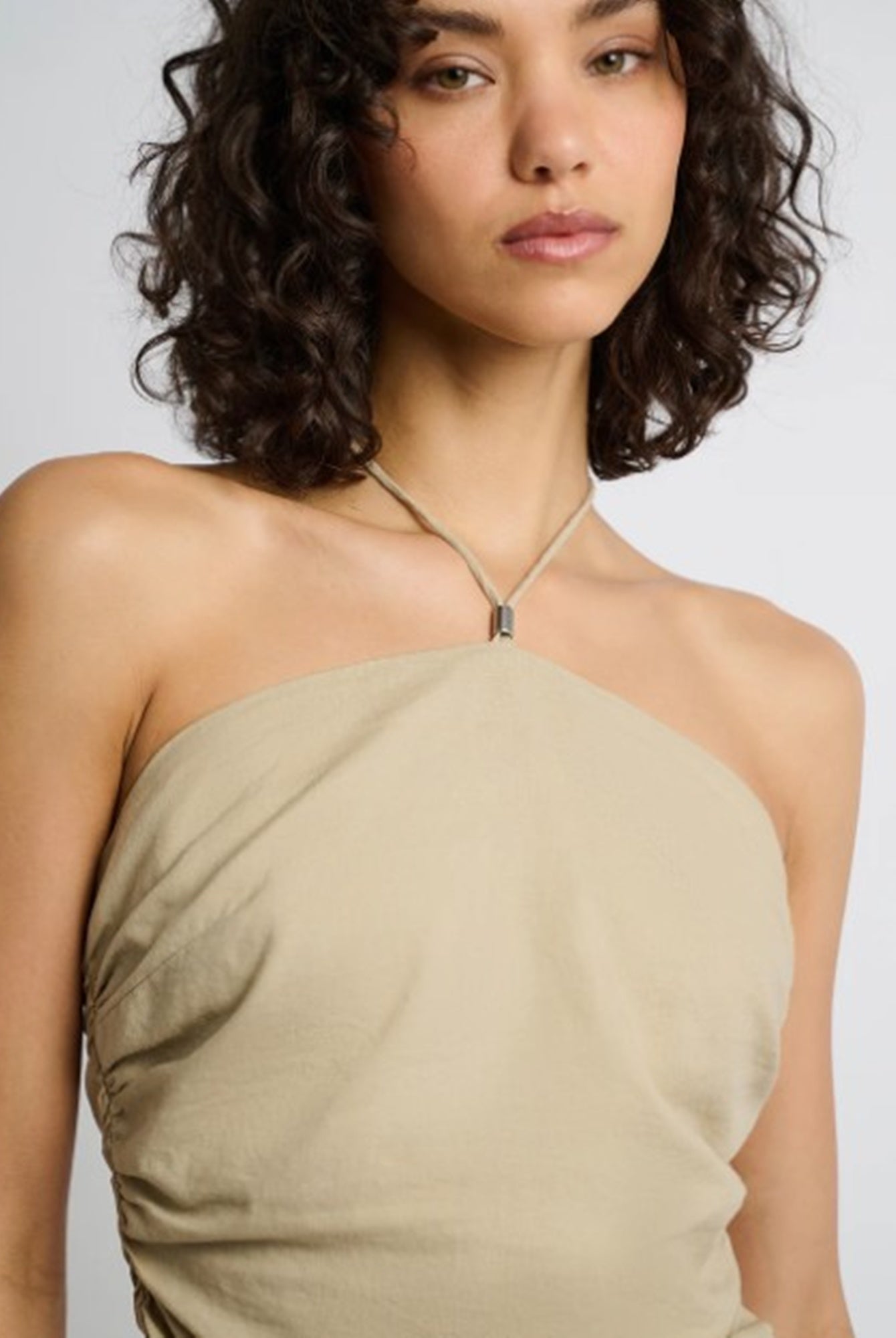 Onia Asymmetrical Halter Top
